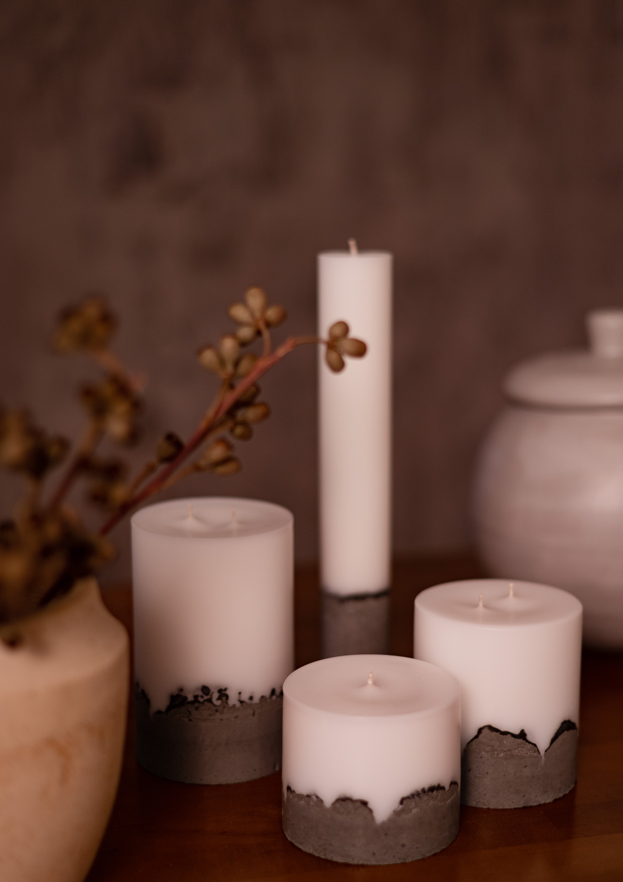 Свечи ручной работы Flame Beton. Свадебный фотограф Тюмень Анастасия Битная