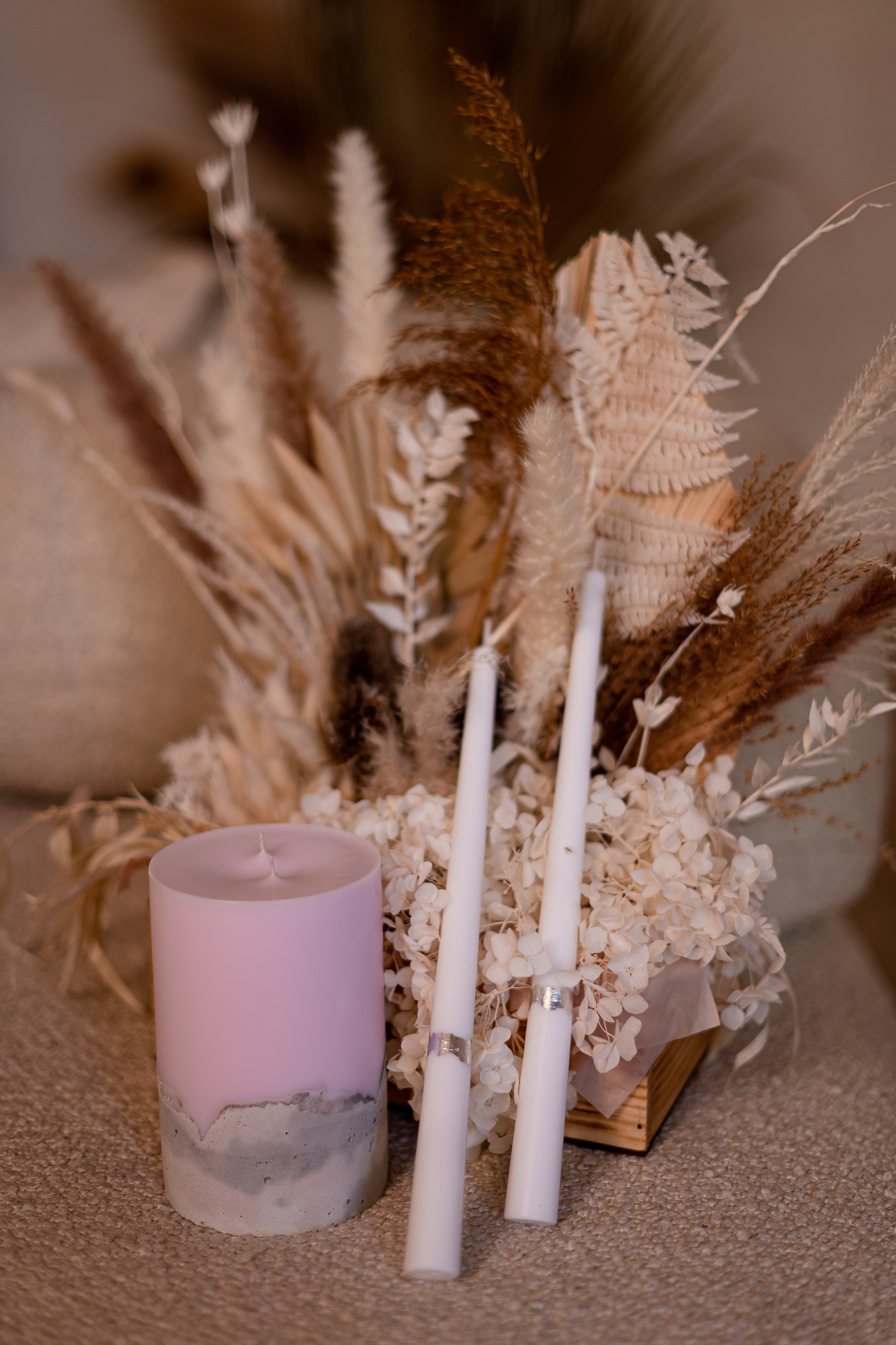 Свечи ручной работы Flame Beton. Свадебный фотограф Тюмень Анастасия Битная