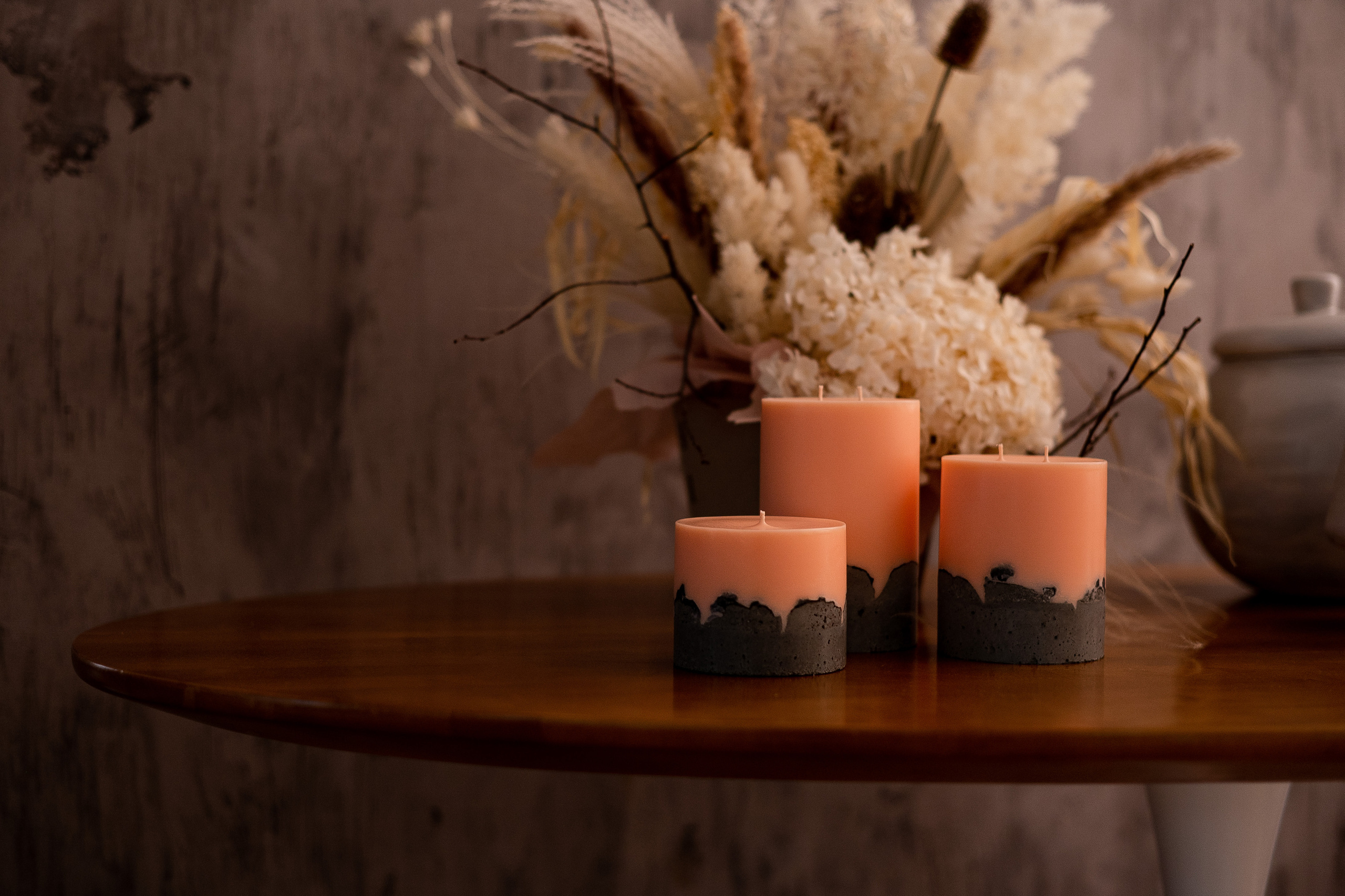 Свечи ручной работы Flame Beton. Свадебный фотограф Тюмень Анастасия Битная