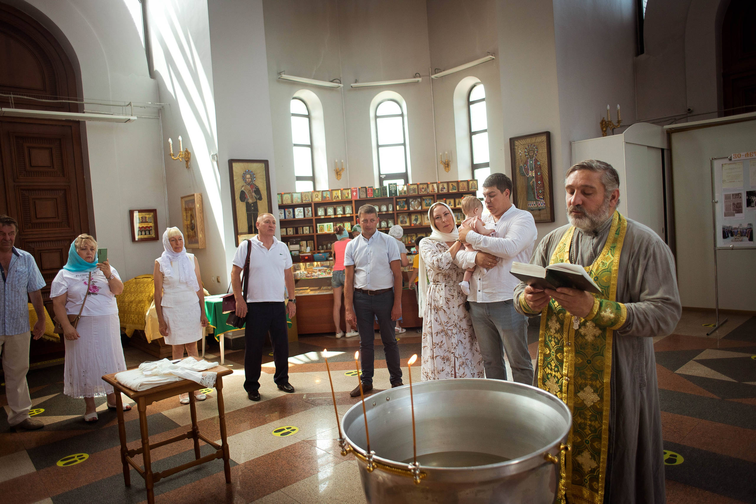 Крещение Варвары. Свадебный и семейный фотограф Яна Стражева. Волгоград, Москва