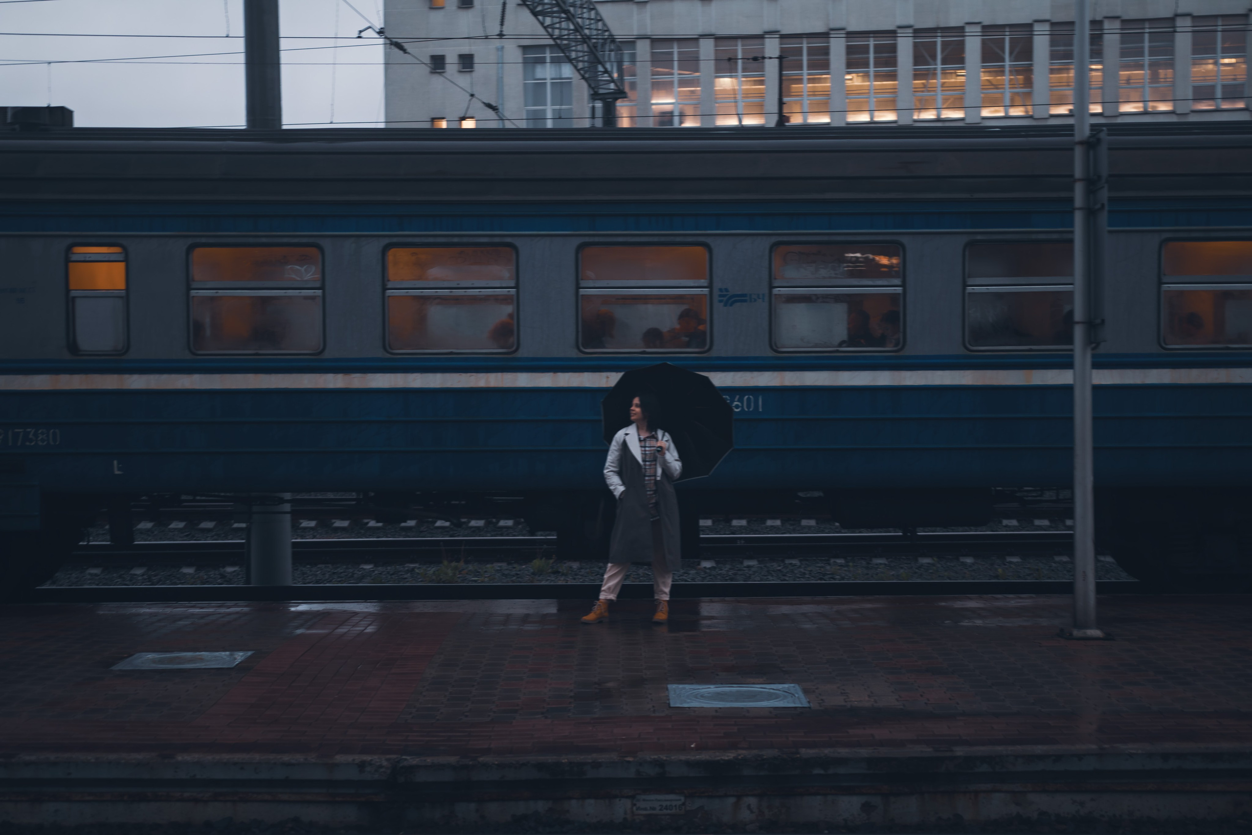 Фотосессия на вокзале