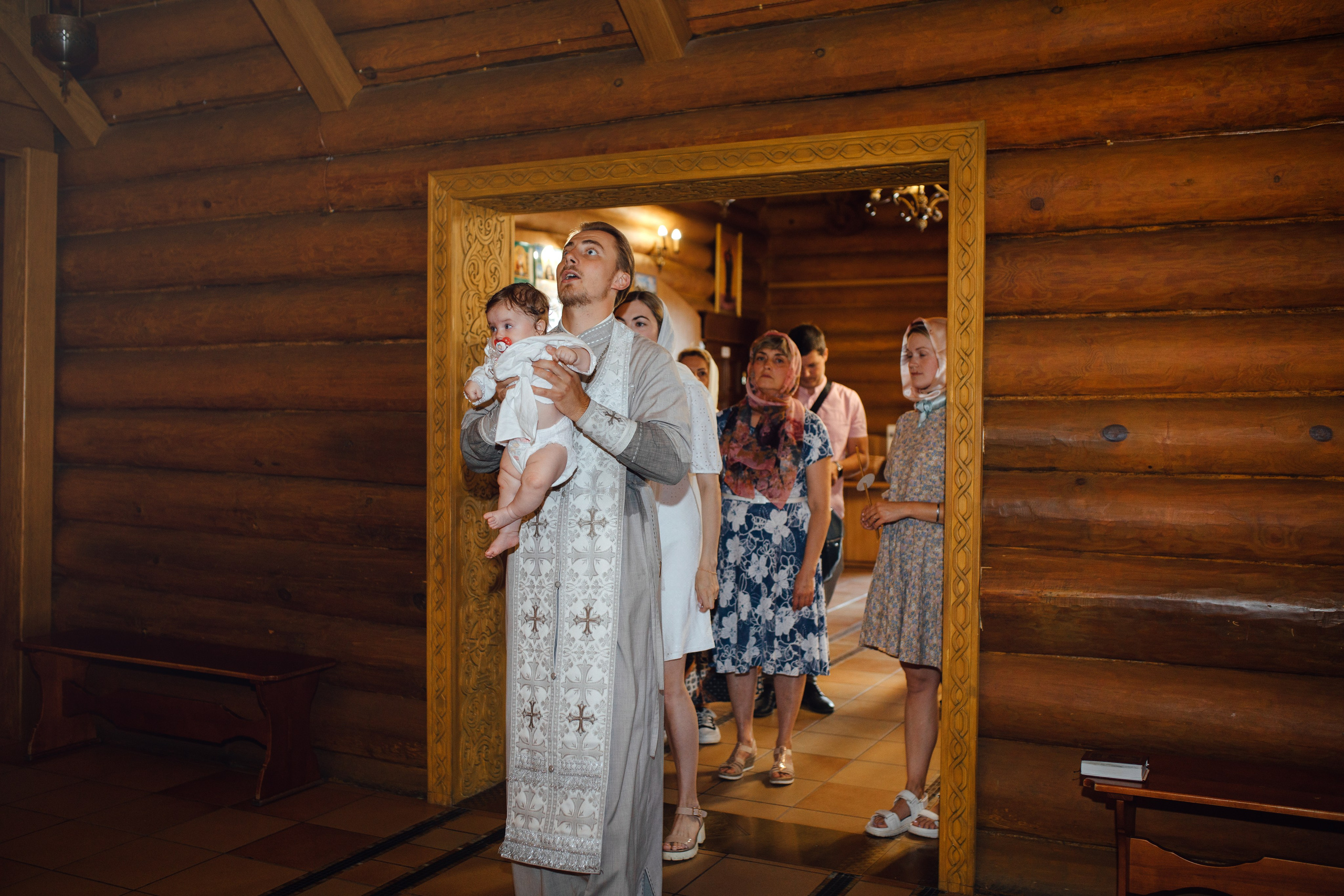 Крещение Аделины, храм Святой Троицы, июль 2024