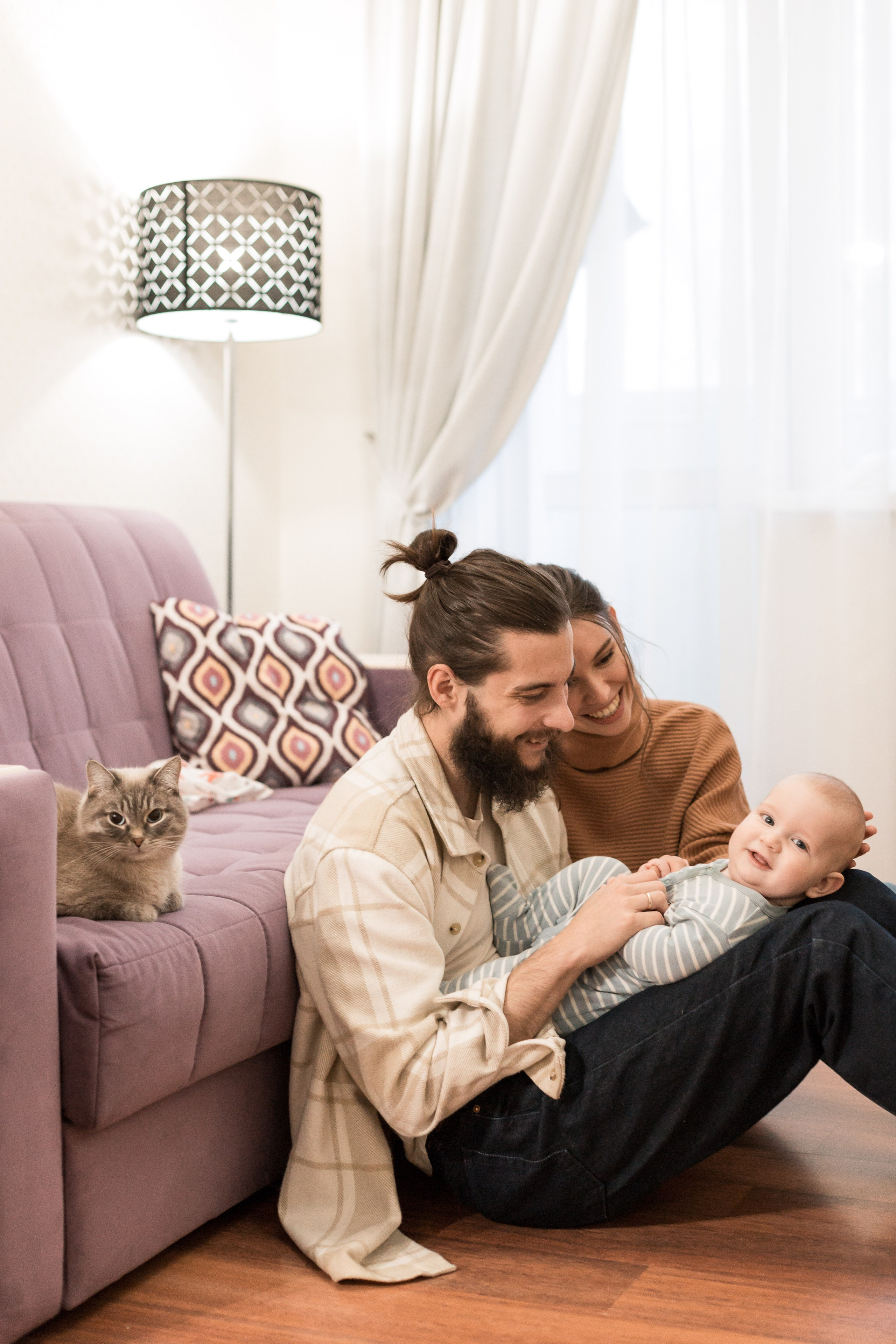 Домашние семейные съёмки. Семейный и детский фотограф в Перми Ксения Масленникова
