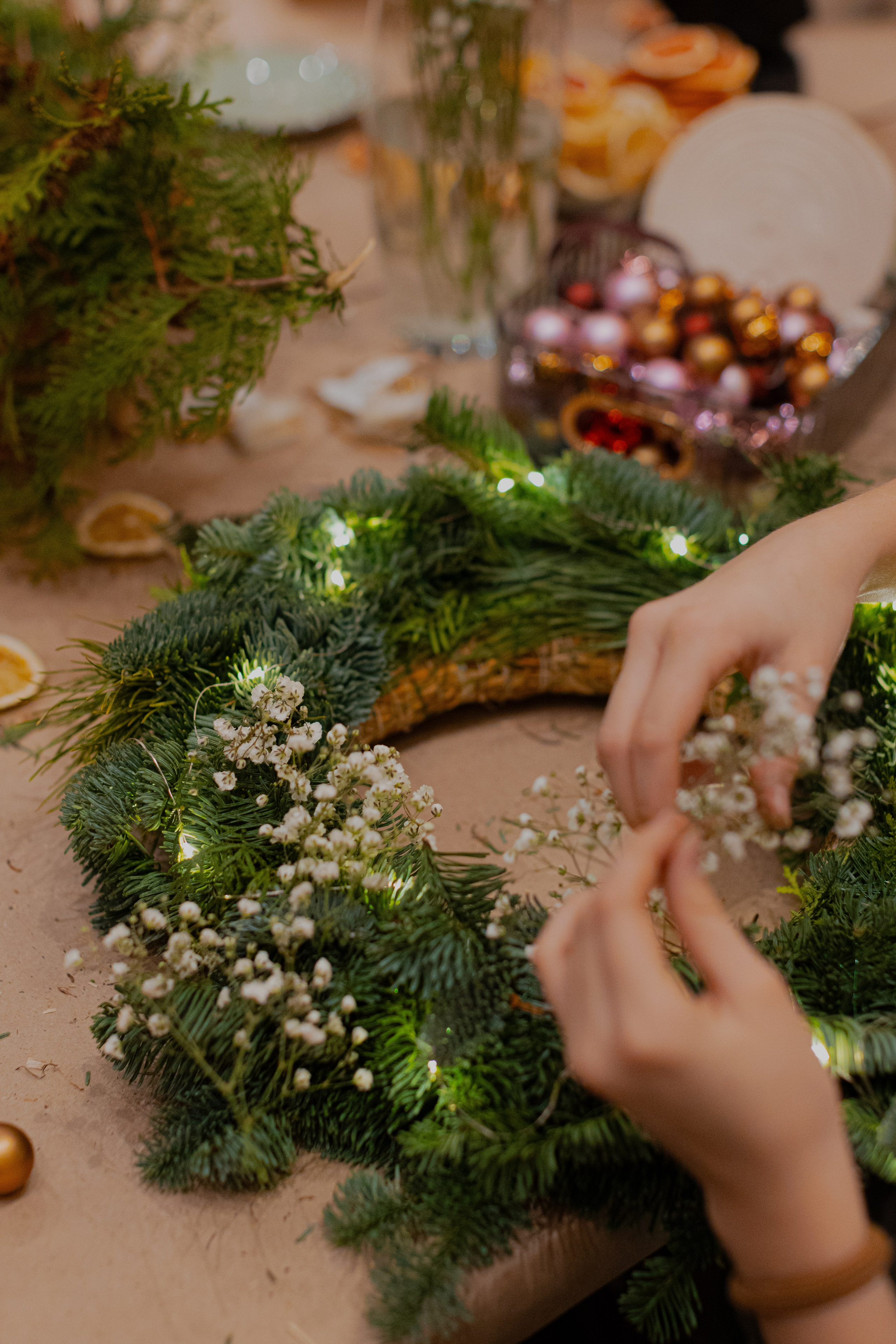 Мк Новогодний Венок. Анастасия Ракчеева Художник