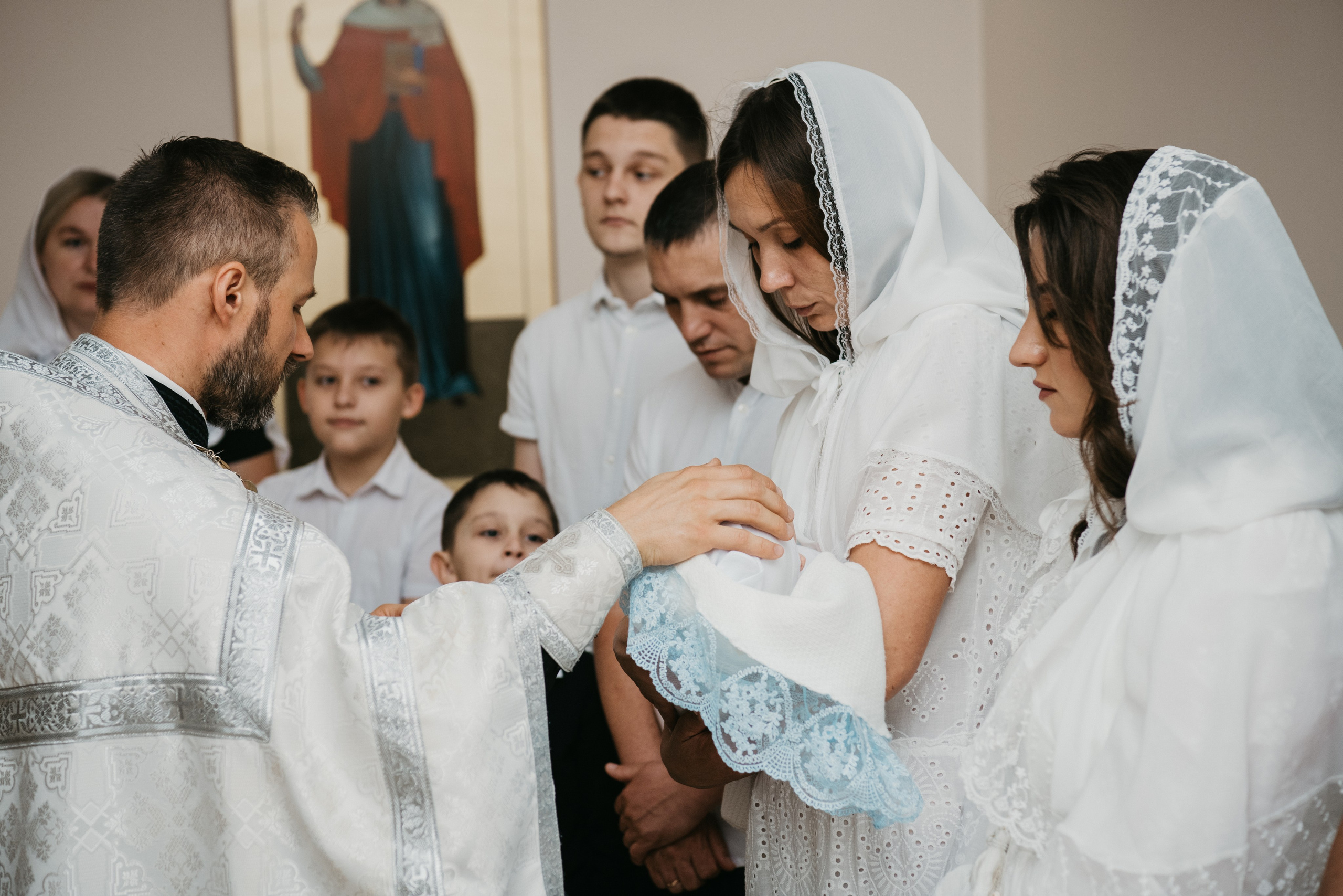 Крещение Евгения. Фотограф на выписку из роддома в Москве и МО