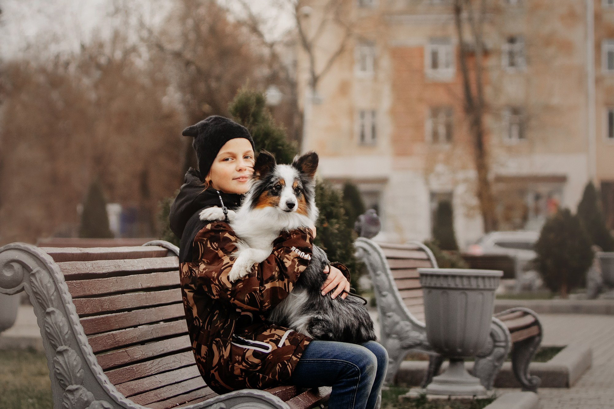 Марина и Кутька. Фотограф Наталья Потапова