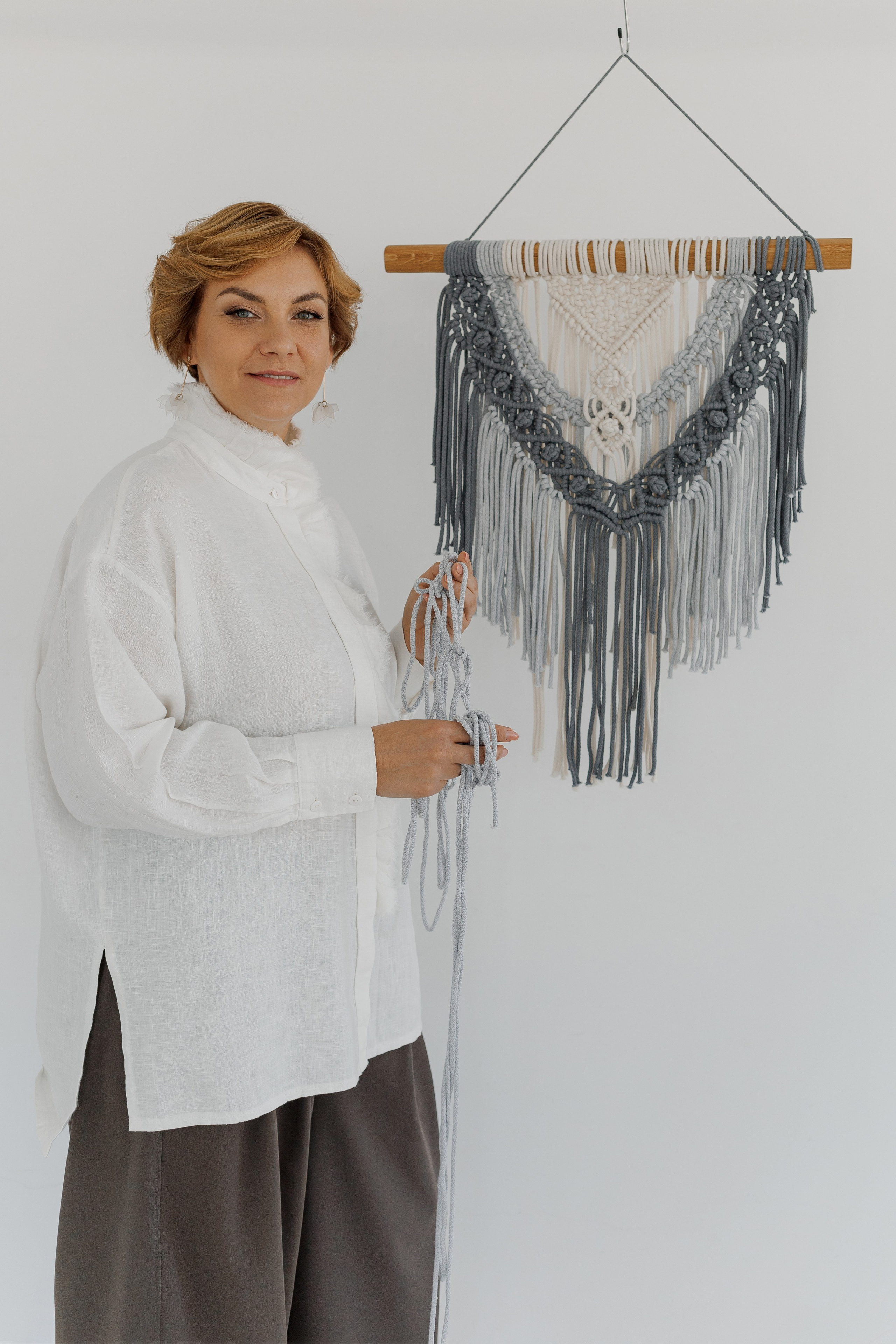 Каталожная съёмка панно в технике макраме. КОНТЕНТ ФОТОГРАФ