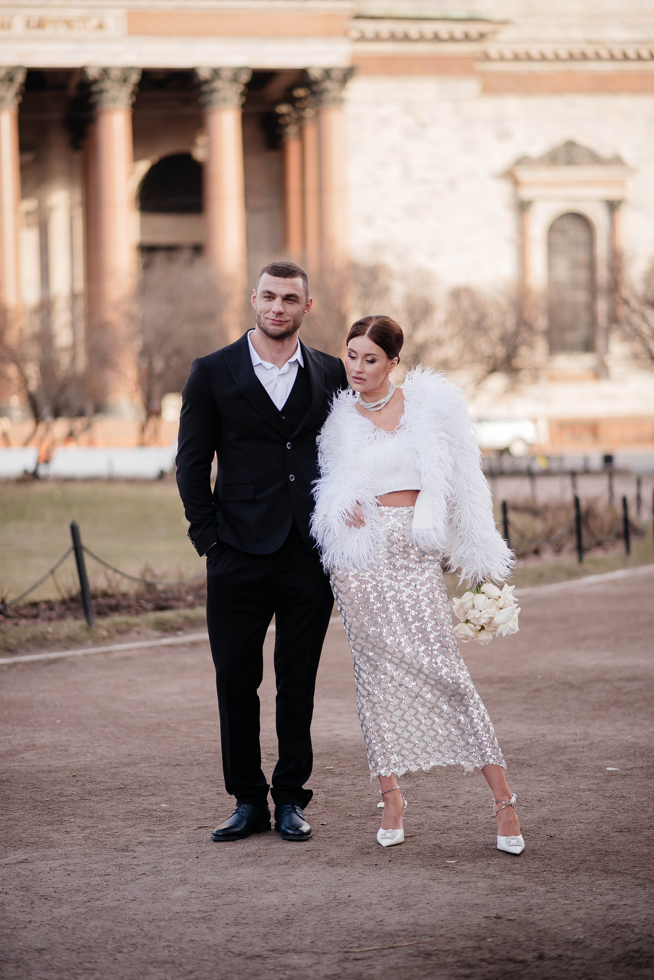 Свадебная фотосессия в отеле «Дворец Трезини», Санкт-Петербург — Дарья и Максим