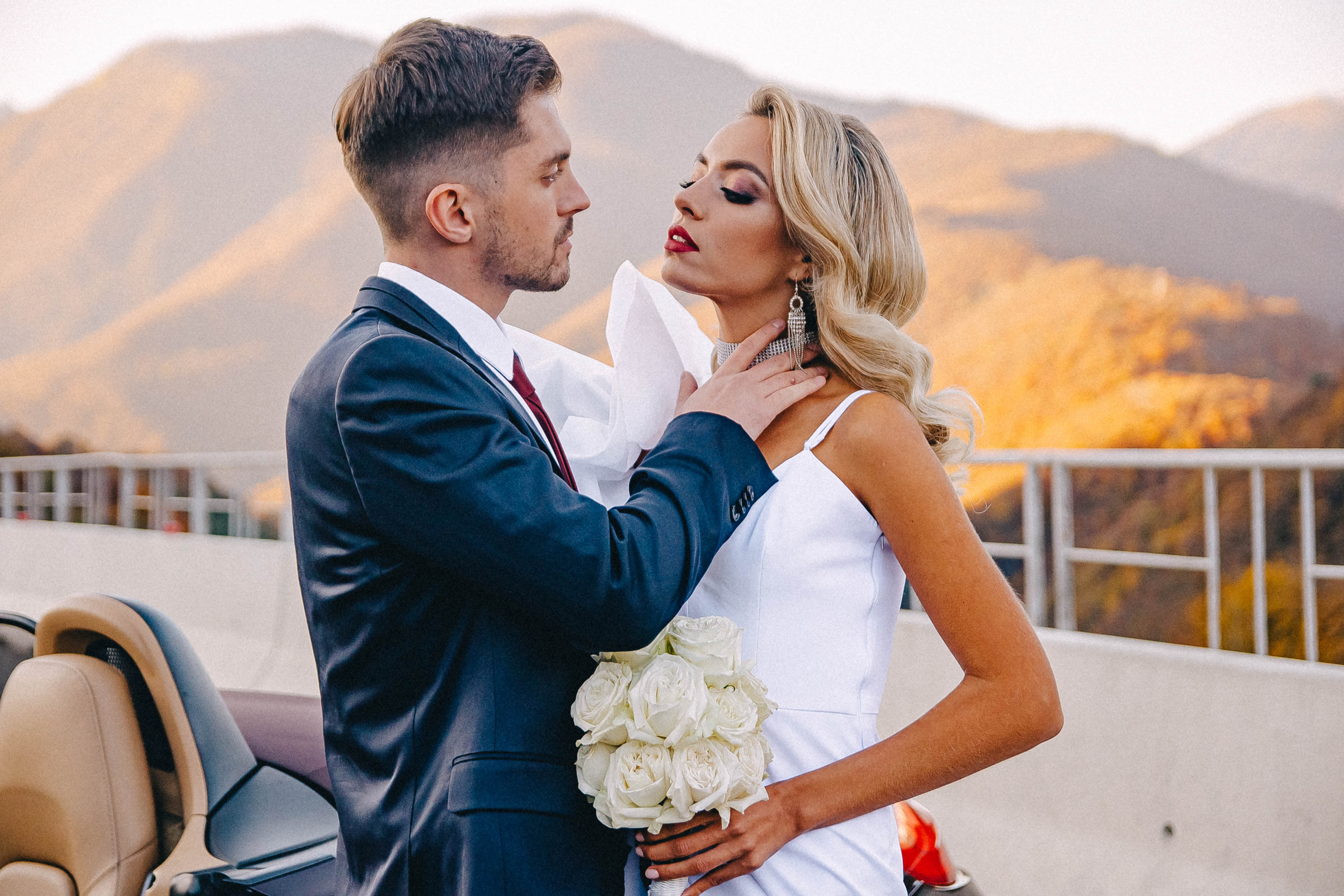 Свадебная съёмка в горах Роза Хутор — Анастасия и Денис