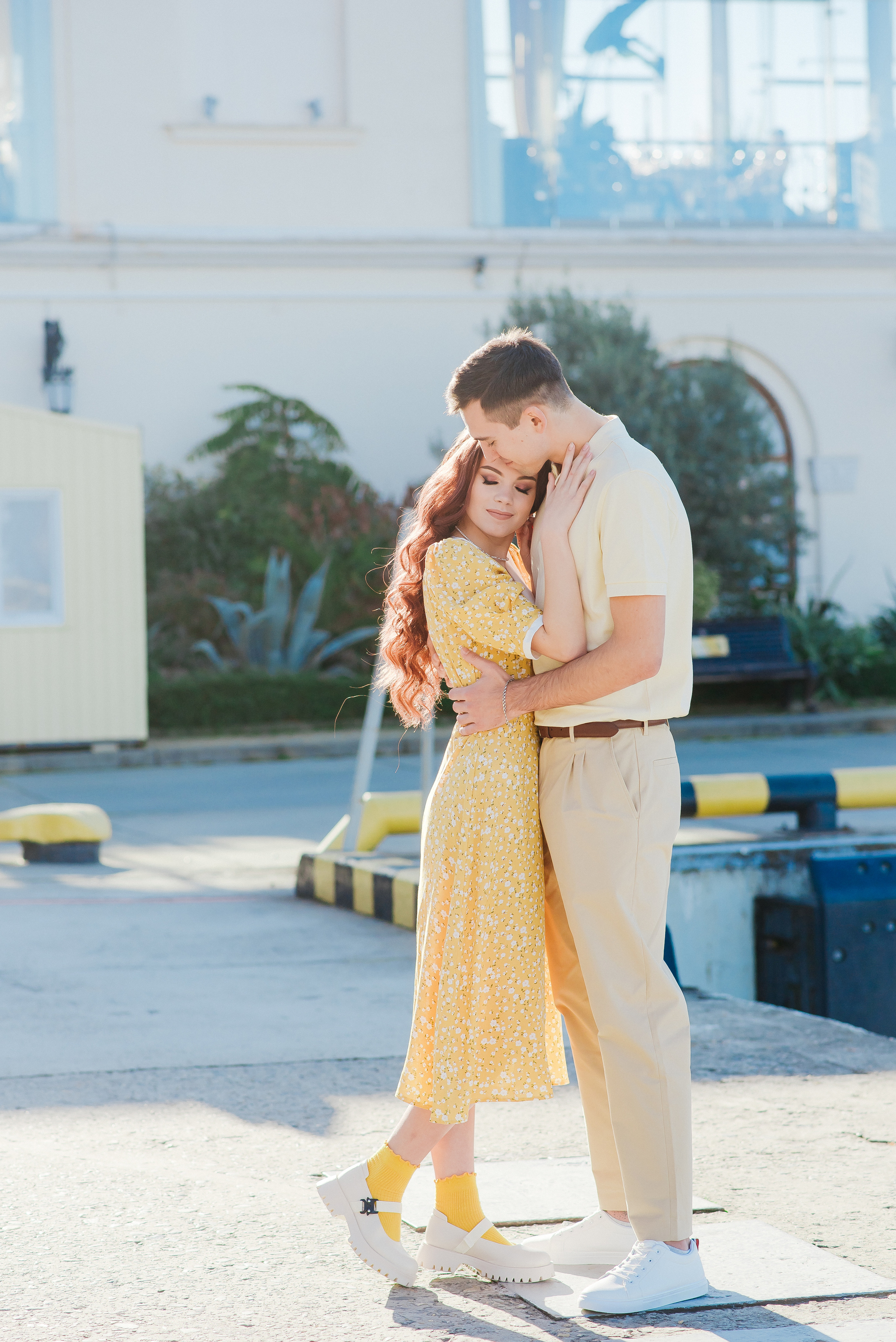 Love story фотосессия. Морской порт Сочи. Дарья и Юрий
