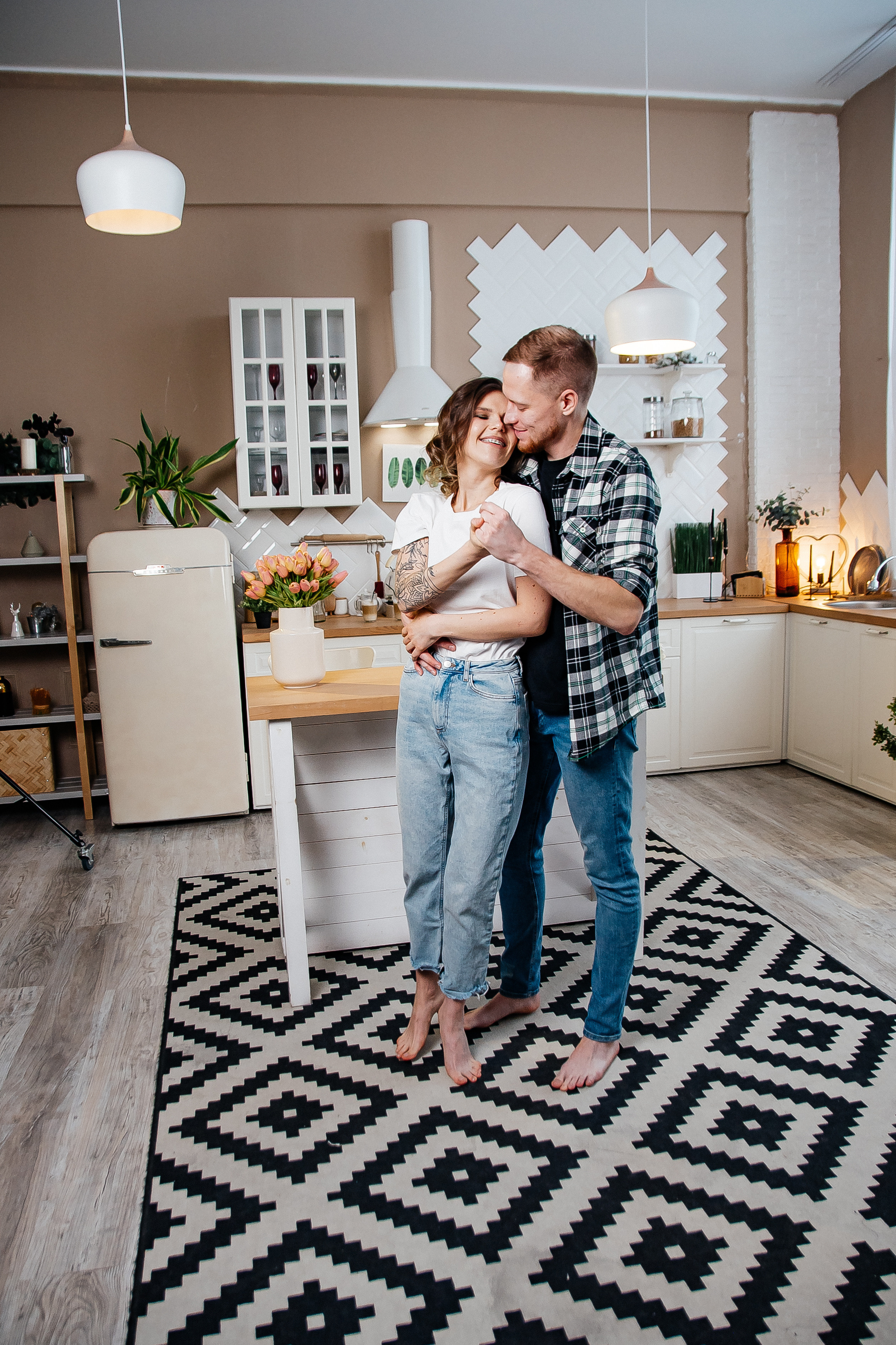 Love story фотосессия на кухне — София и Иван