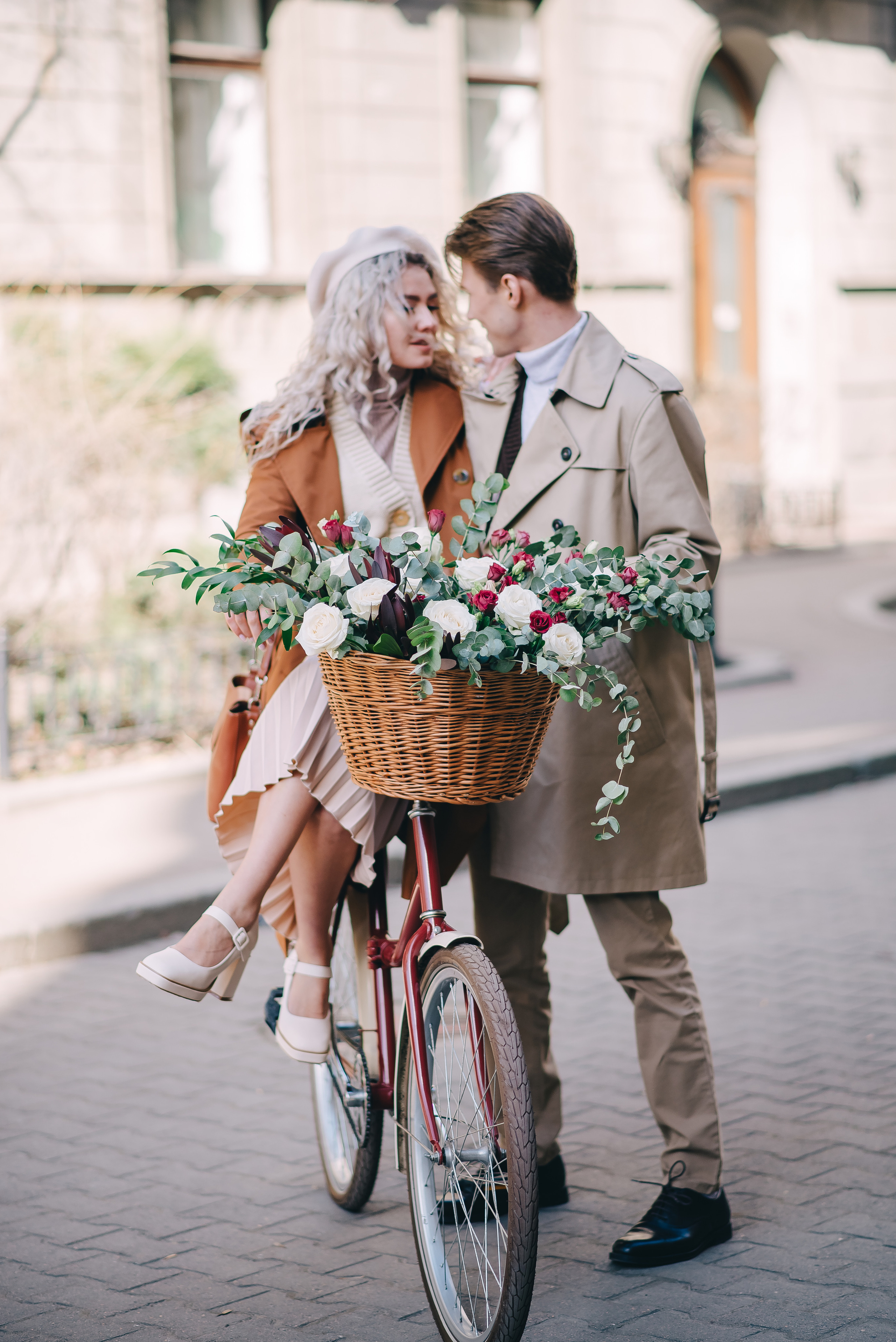 Фотосессия с велосипедом — Love story Анна и Василий