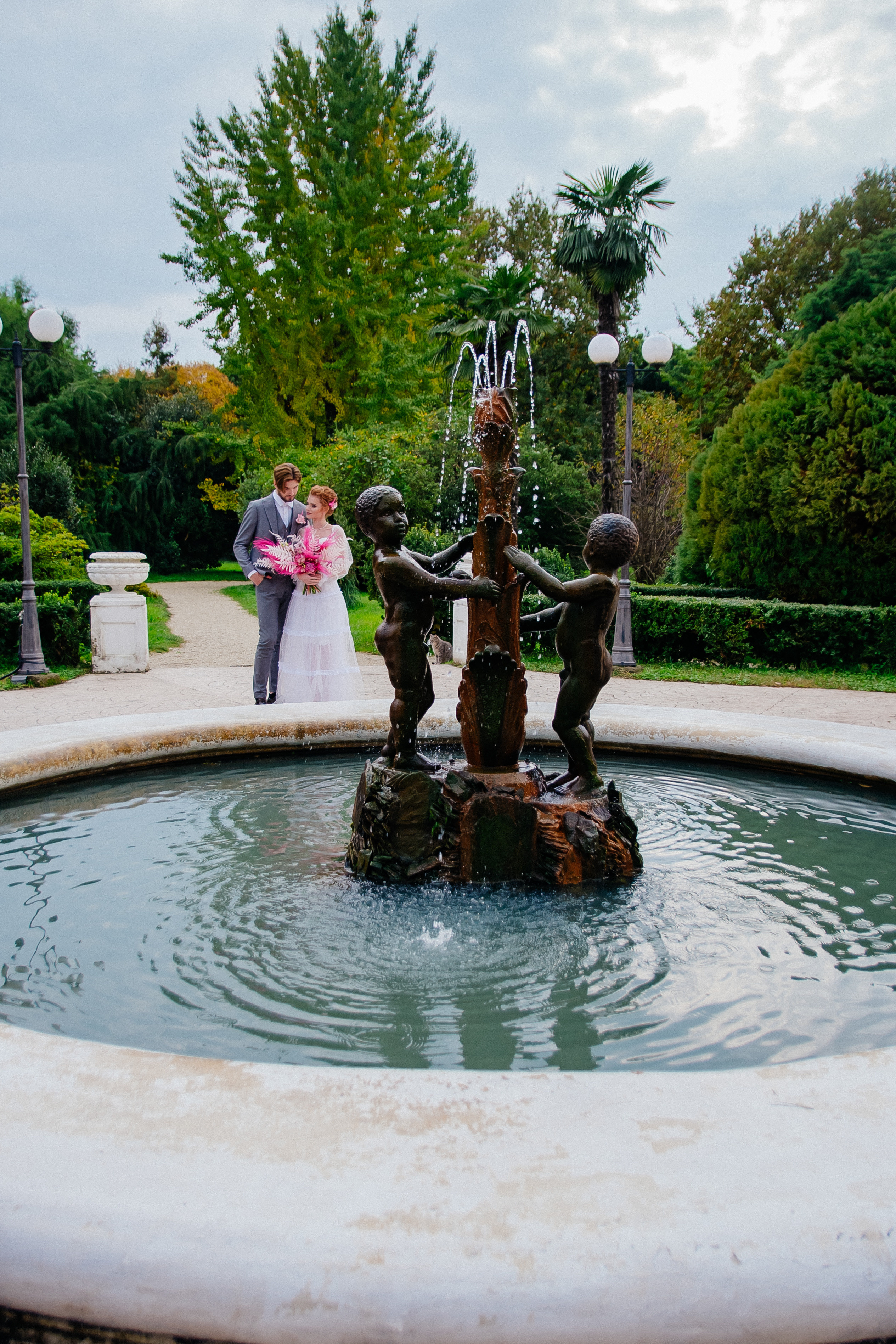 Свадебная фотосессия в парке Южные культуры, Сочи — Александр и Анастасия