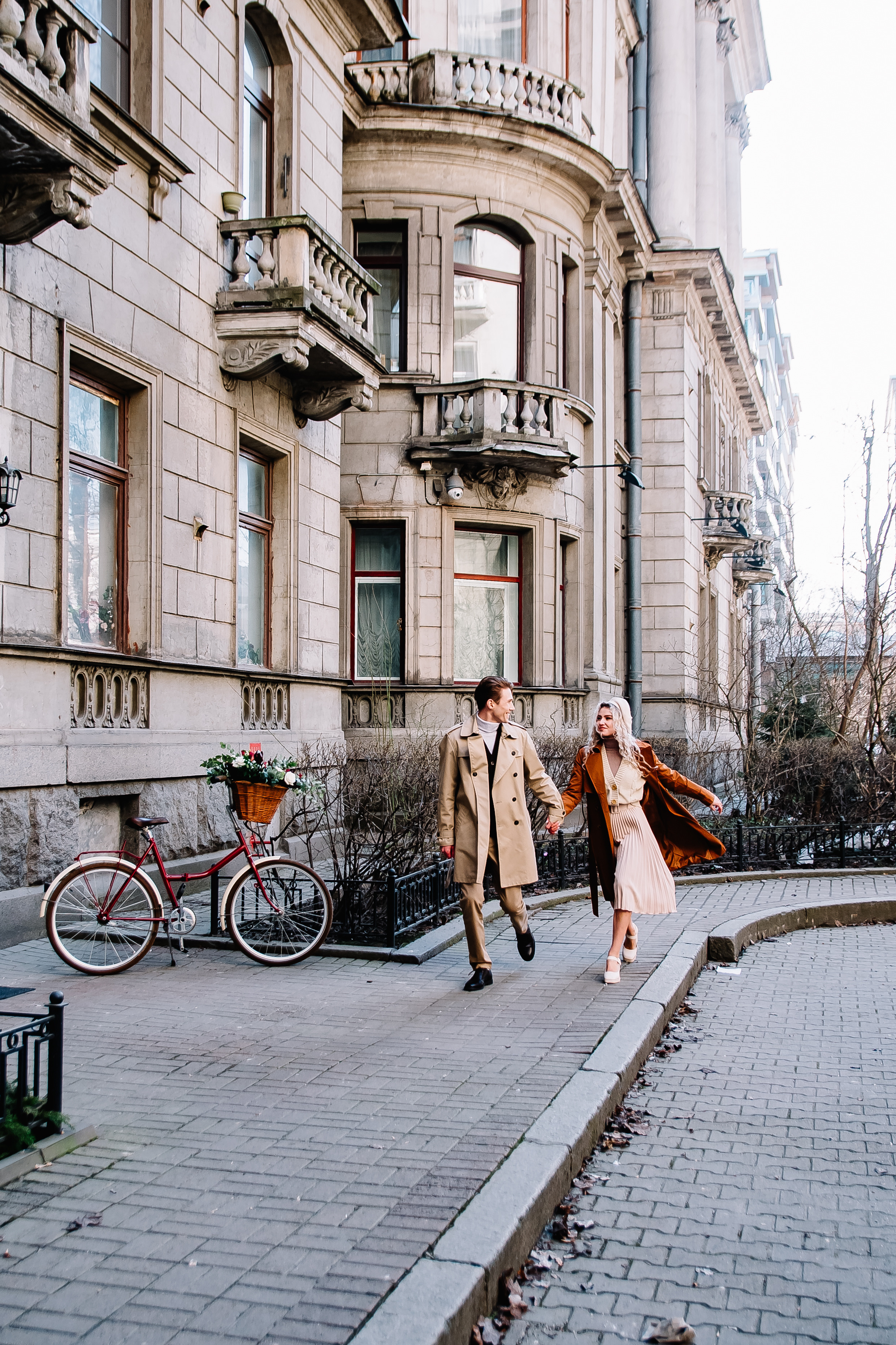 Фотосессия с велосипедом — Love story Анна и Василий