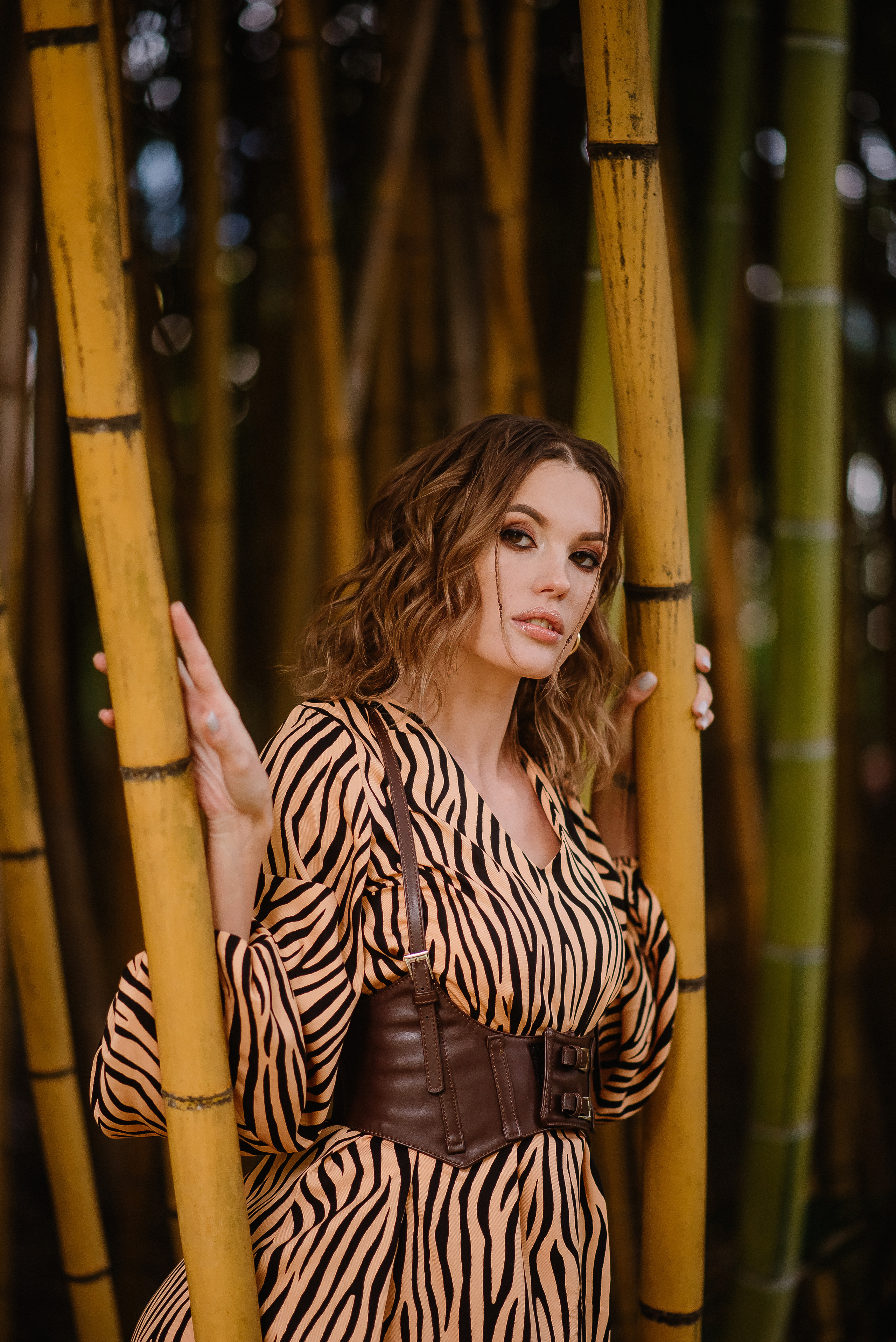 Love story фотосессия в бамбуке — Виолетта и Михаил