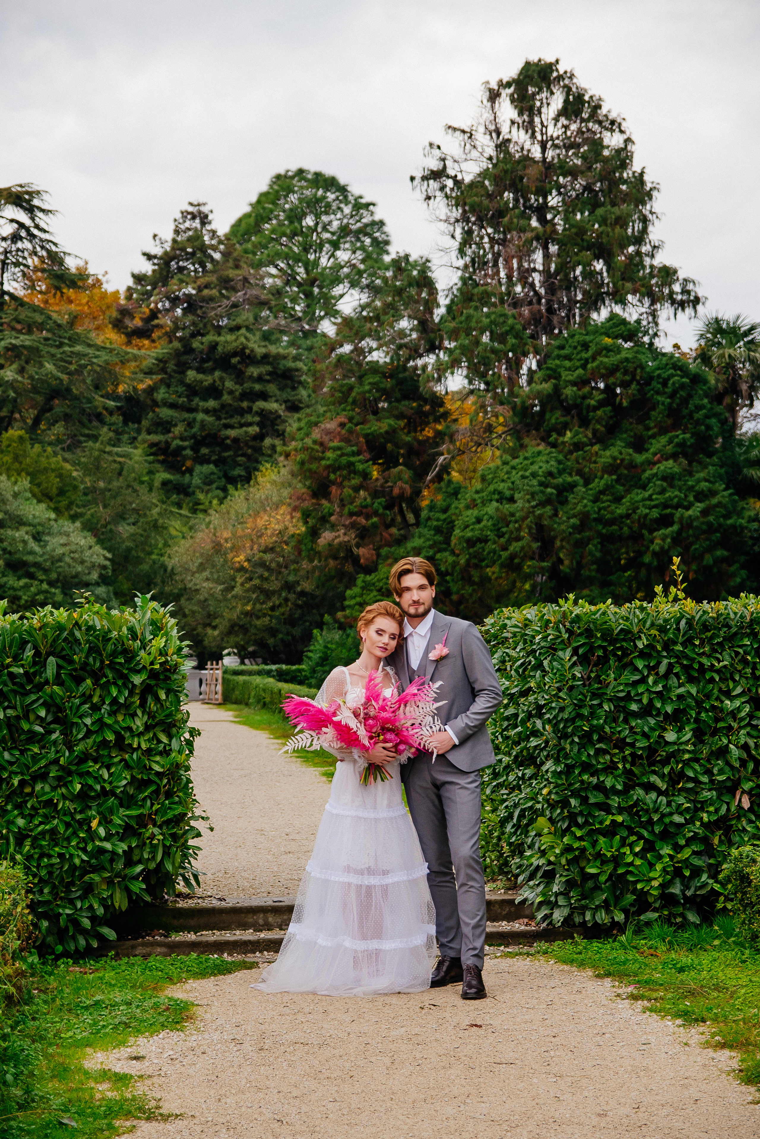 Свадебная фотосессия в парке Южные культуры, Сочи — Александр и Анастасия