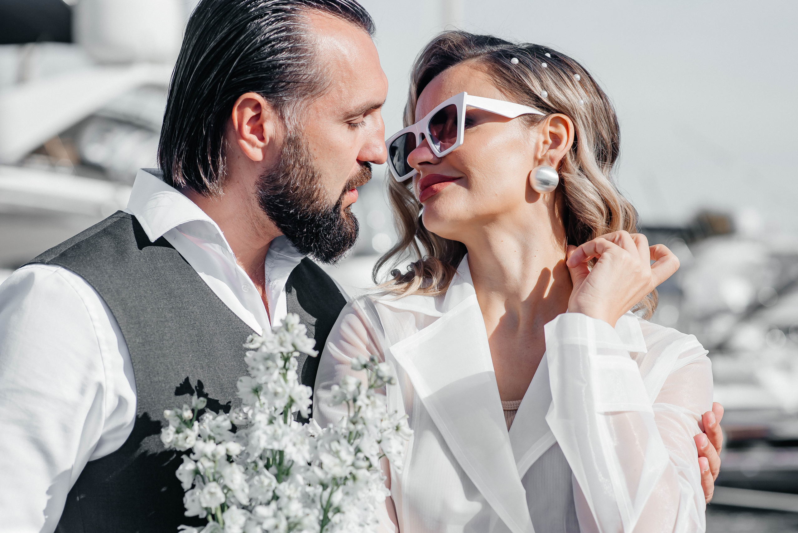 Свадебная фотосессия на яхте — Татьяна и Иван