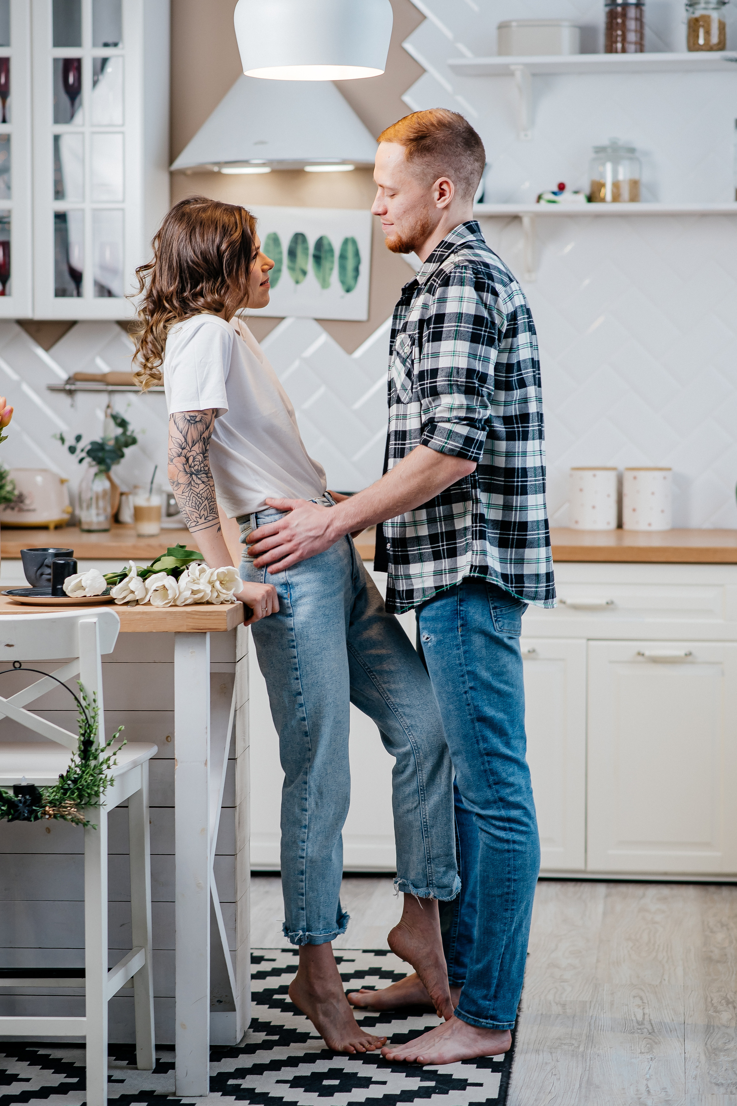 Love story фотосессия на кухне — София и Иван