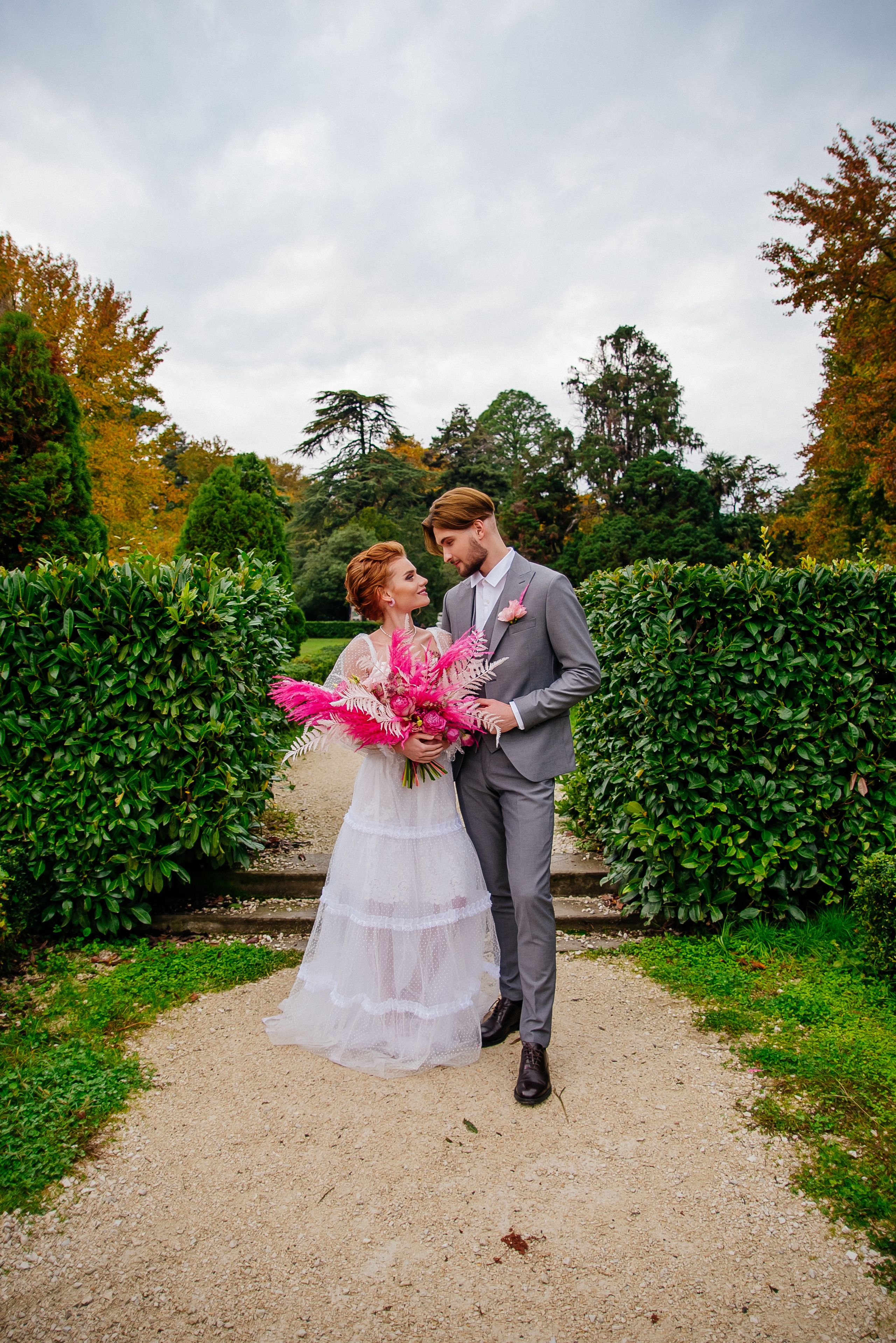 Свадебная фотосессия в парке Южные культуры, Сочи — Александр и Анастасия
