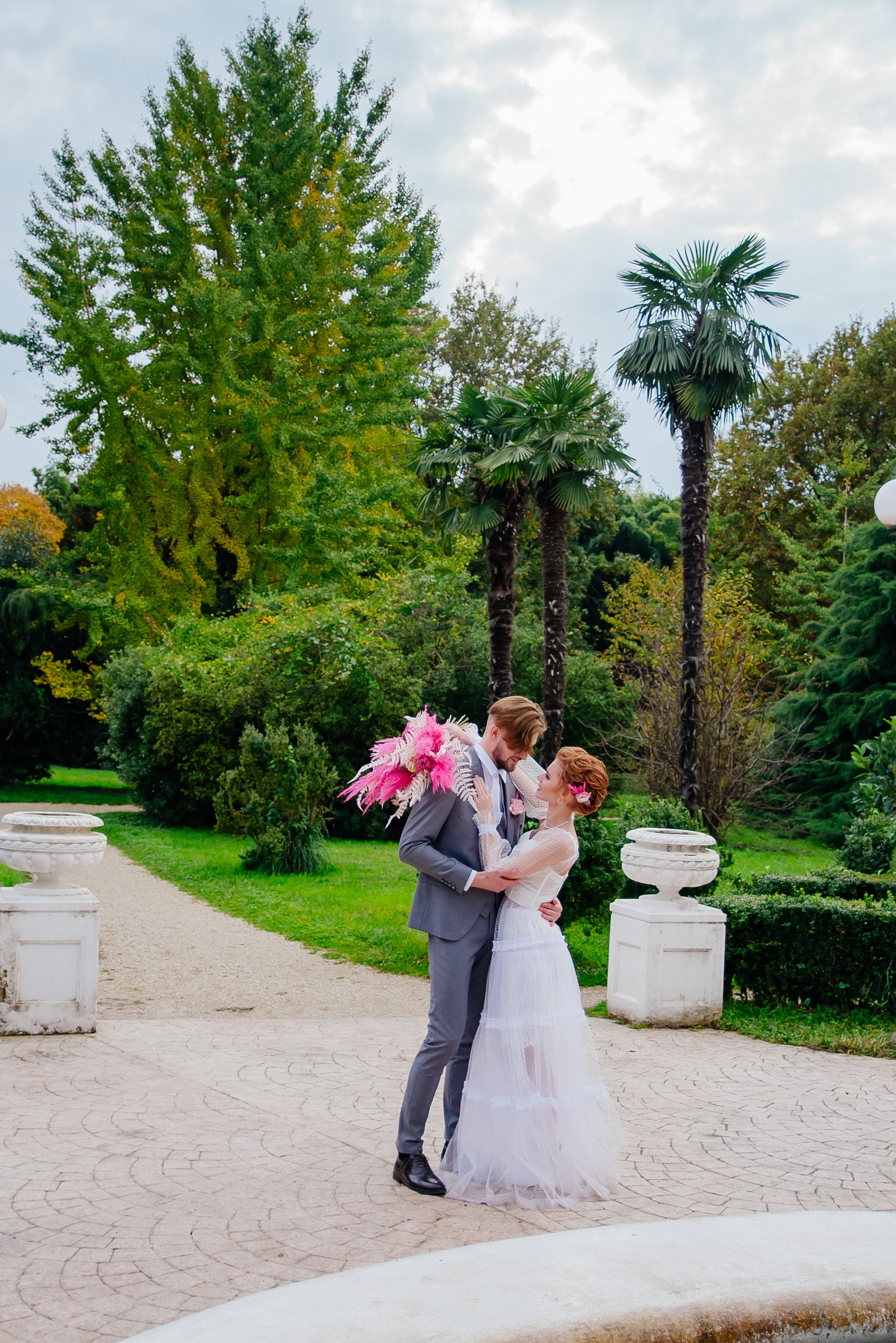 Свадебная фотосессия в парке Южные культуры, Сочи — Александр и Анастасия