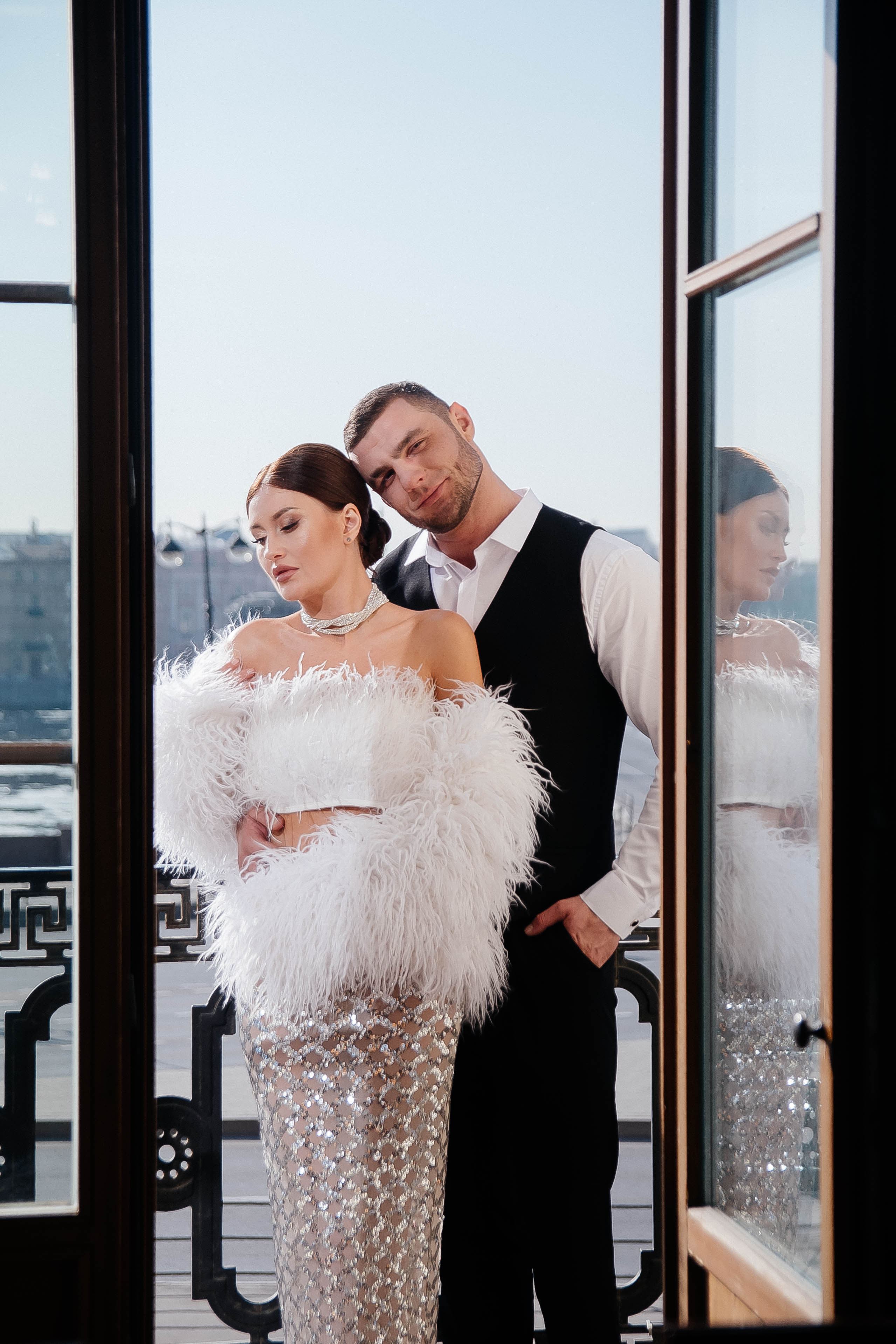 Свадебная фотосессия в отеле «Дворец Трезини», Санкт-Петербург — Дарья и Максим