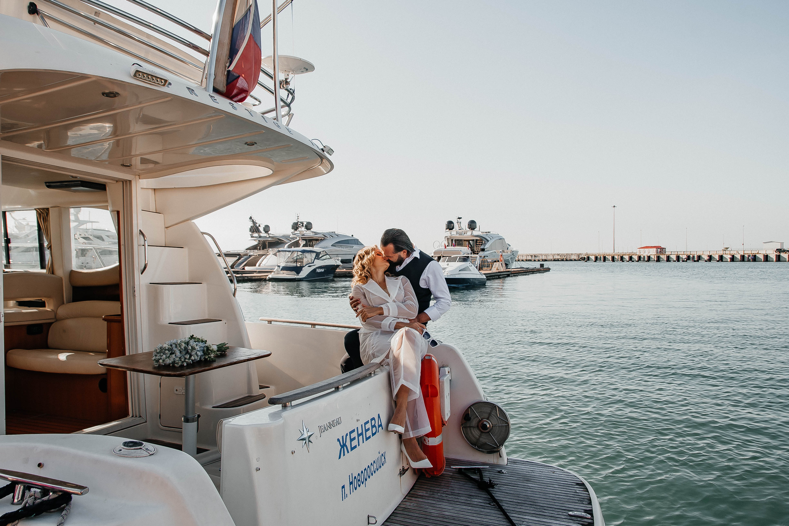 Свадебная фотосессия на яхте — Татьяна и Иван