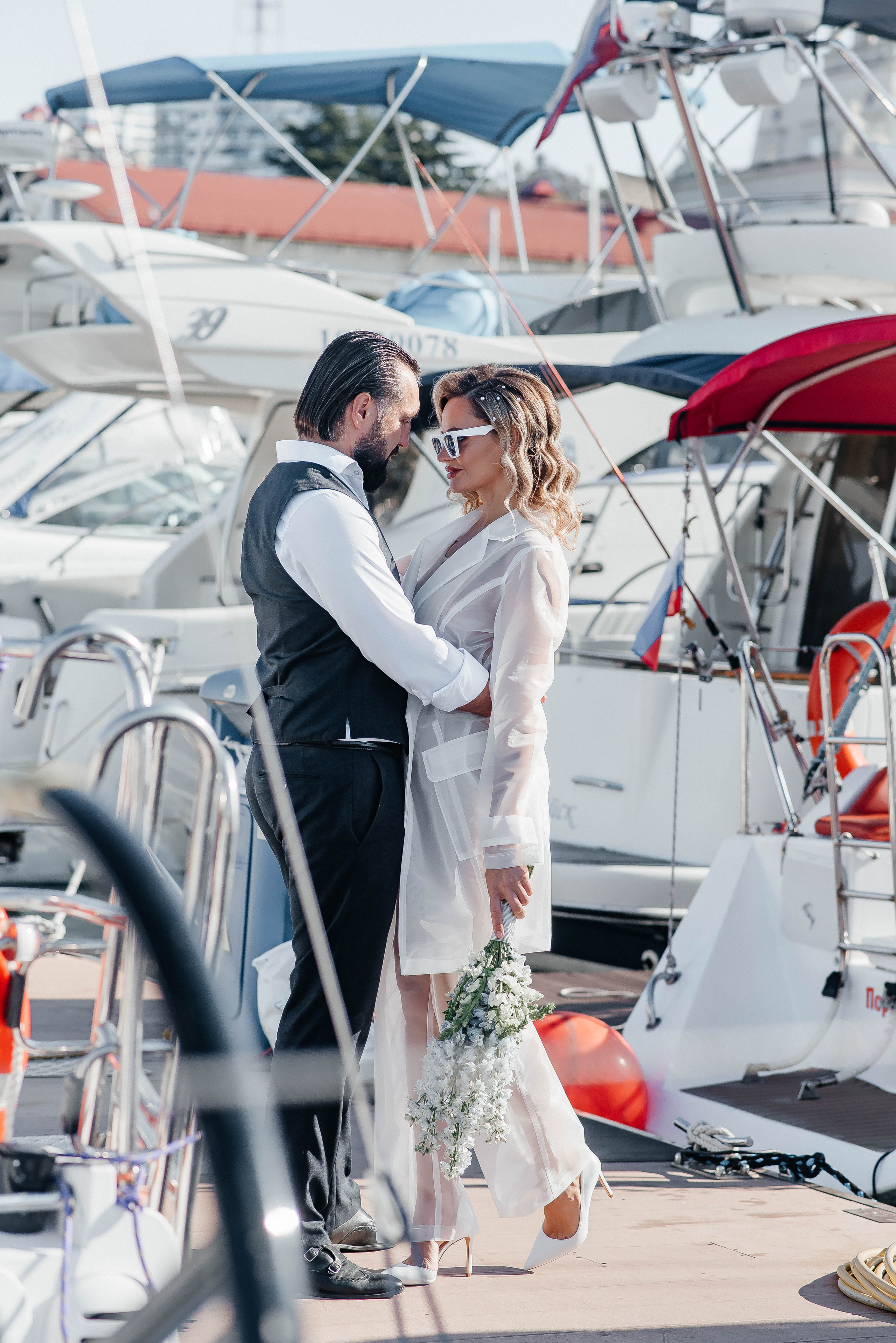 Свадебная фотосессия на яхте — Татьяна и Иван