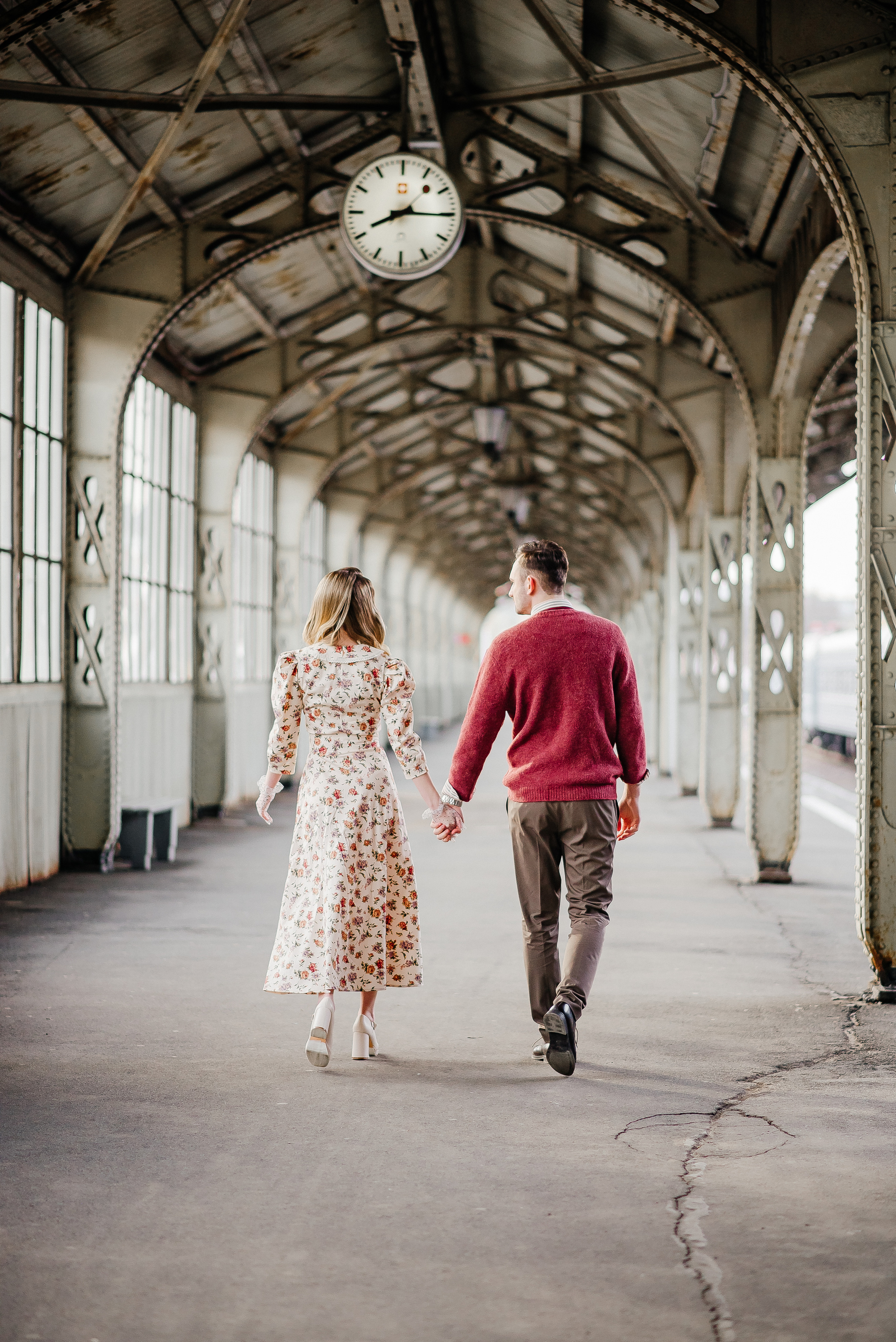 Фотосессия на Витебском вокзале — Love story Анастасия и Максим