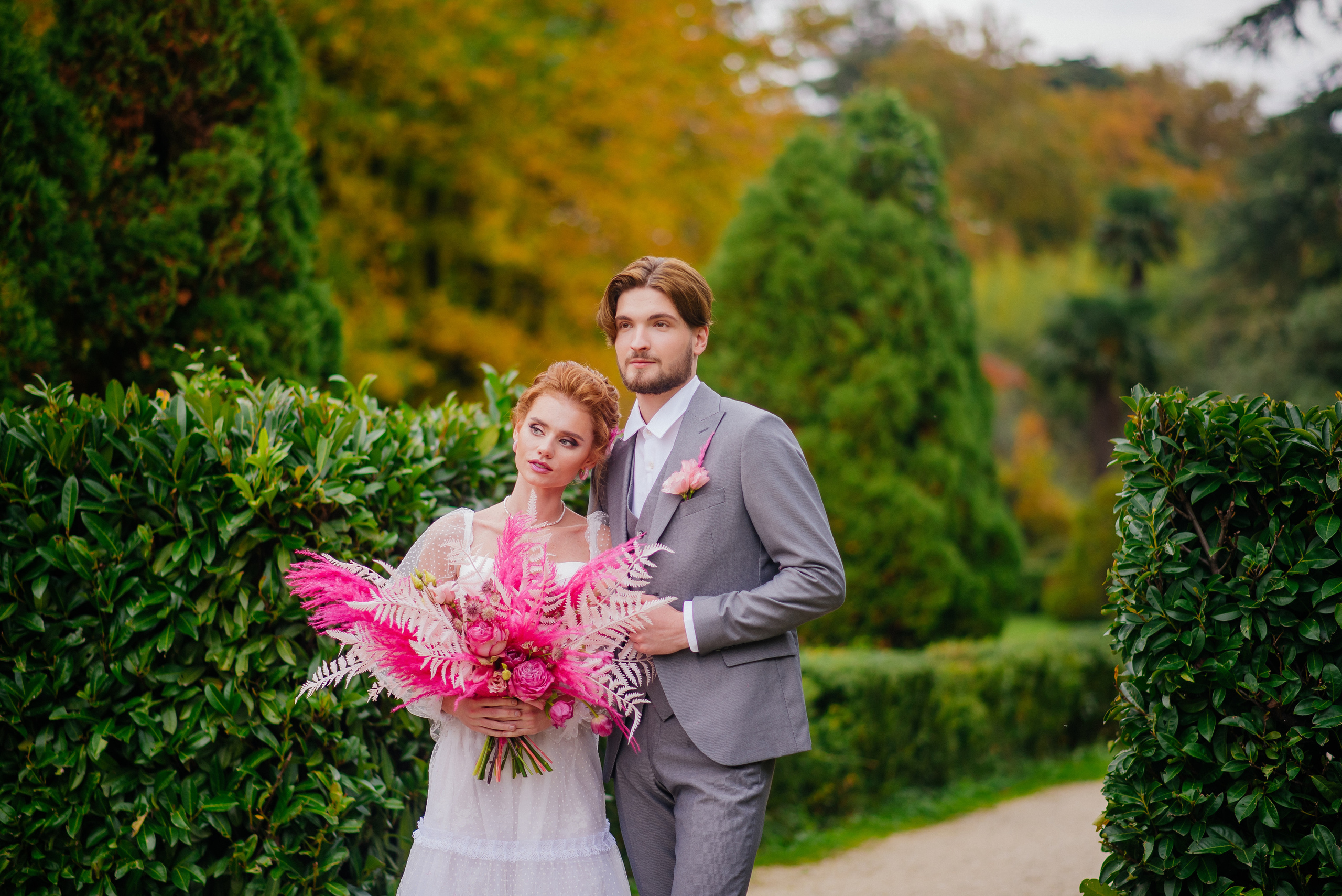 Свадебная фотосессия в парке Южные культуры, Сочи — Александр и Анастасия