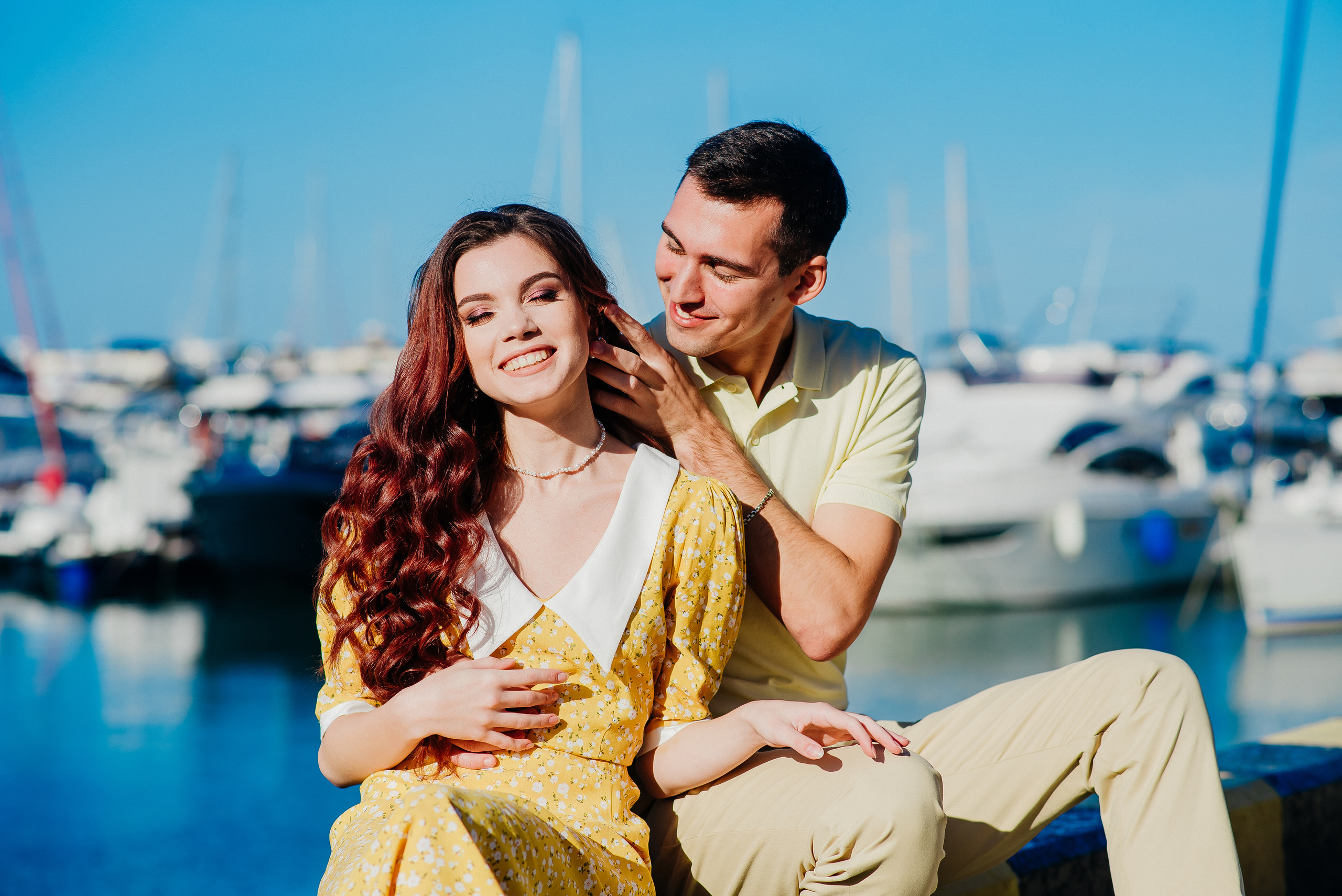 Love story фотосессия. Морской порт Сочи. Дарья и Юрий