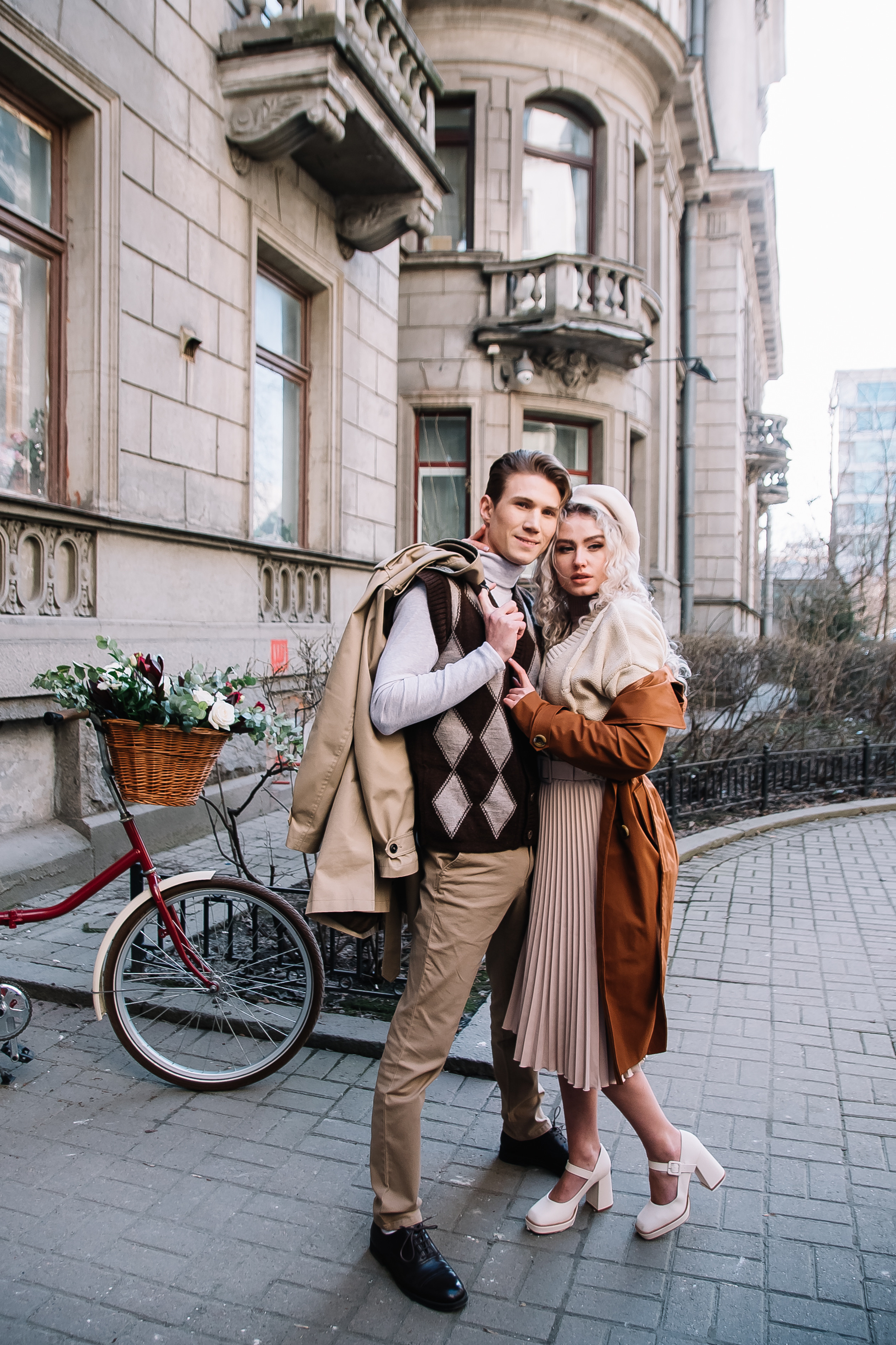 Фотосессия с велосипедом — Love story Анна и Василий