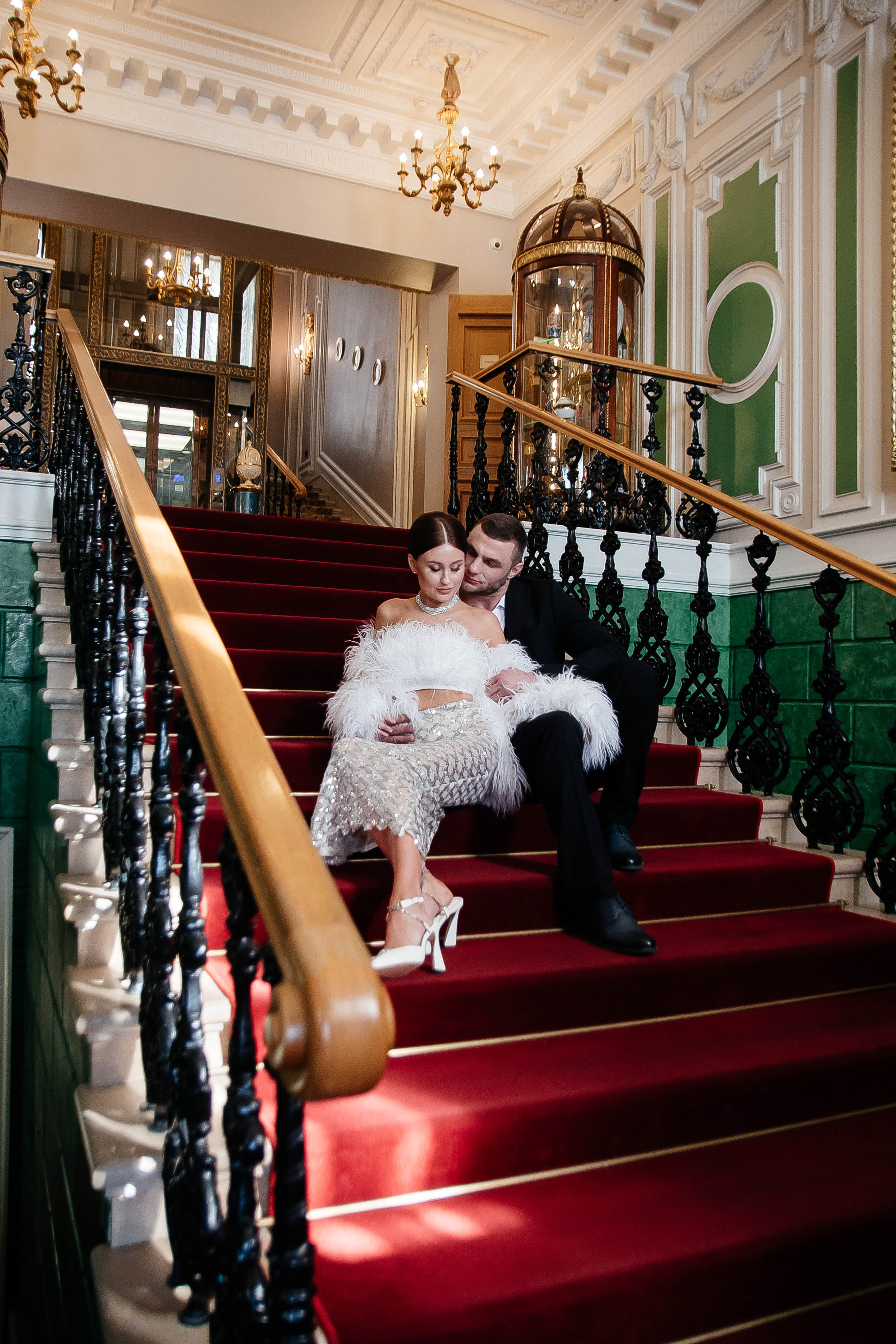 Свадебная фотосессия в отеле «Дворец Трезини», Санкт-Петербург — Дарья и Максим