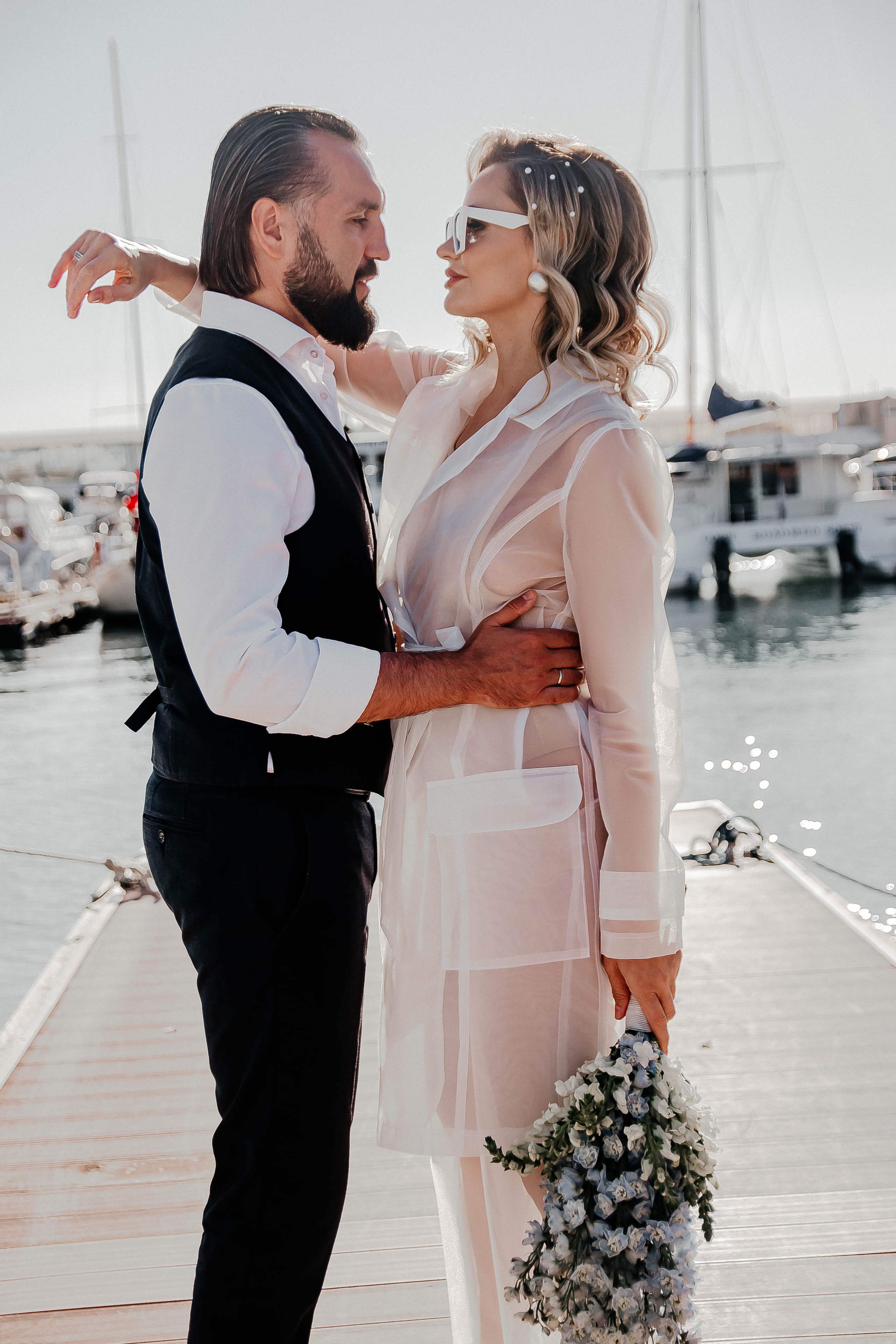 Свадебная фотосессия на яхте — Татьяна и Иван