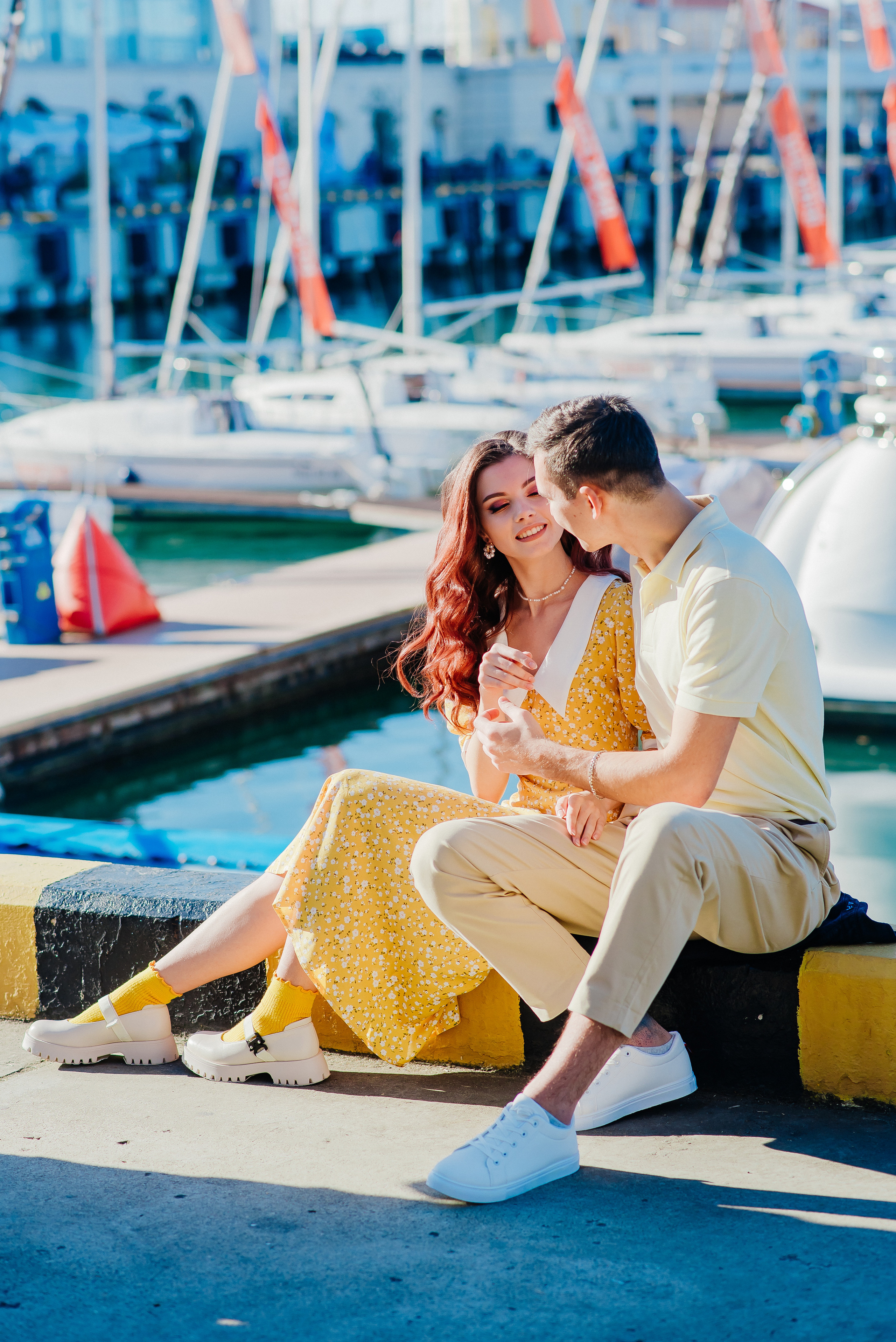 Love story фотосессия. Морской порт Сочи. Дарья и Юрий