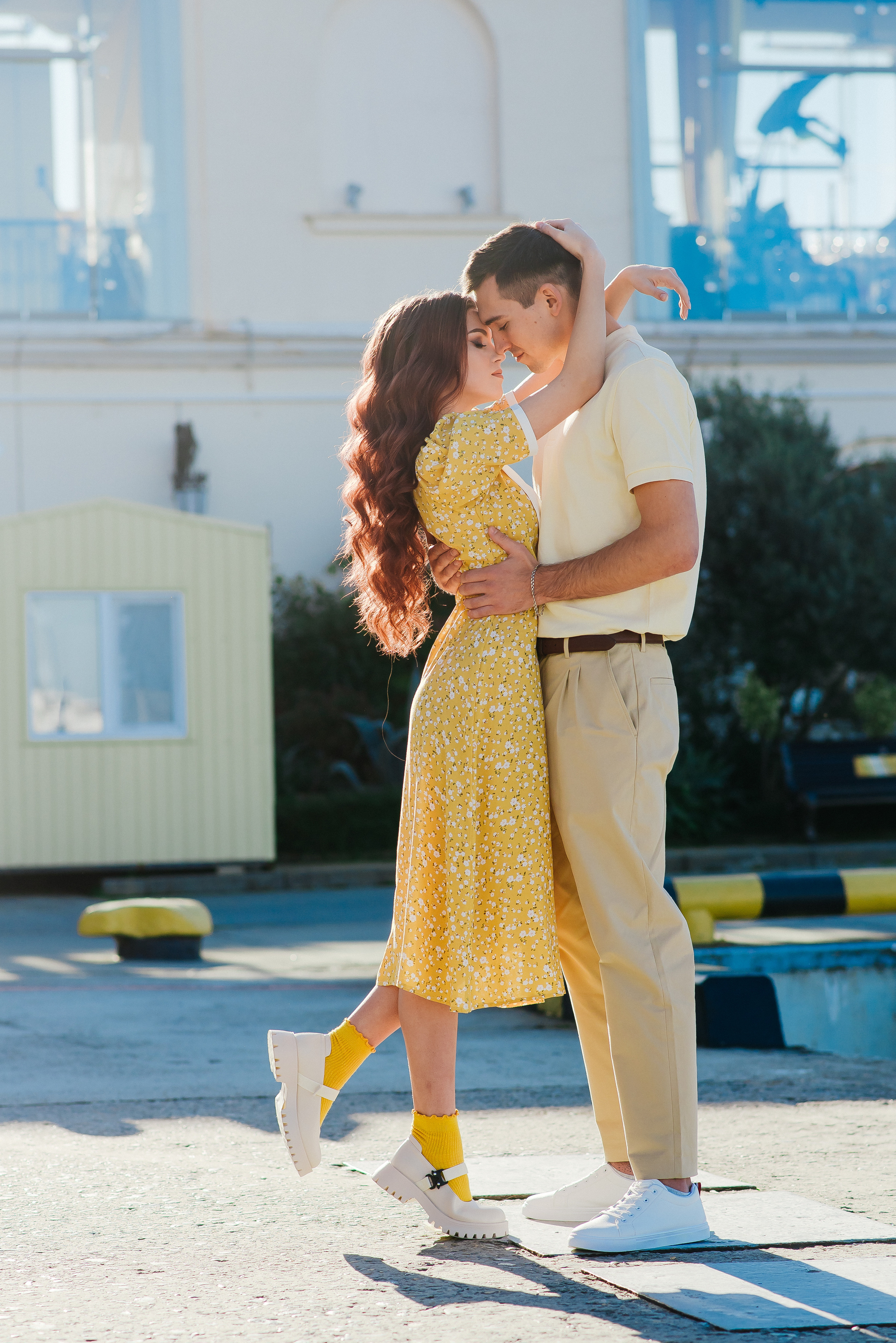 Love story фотосессия. Морской порт Сочи. Дарья и Юрий