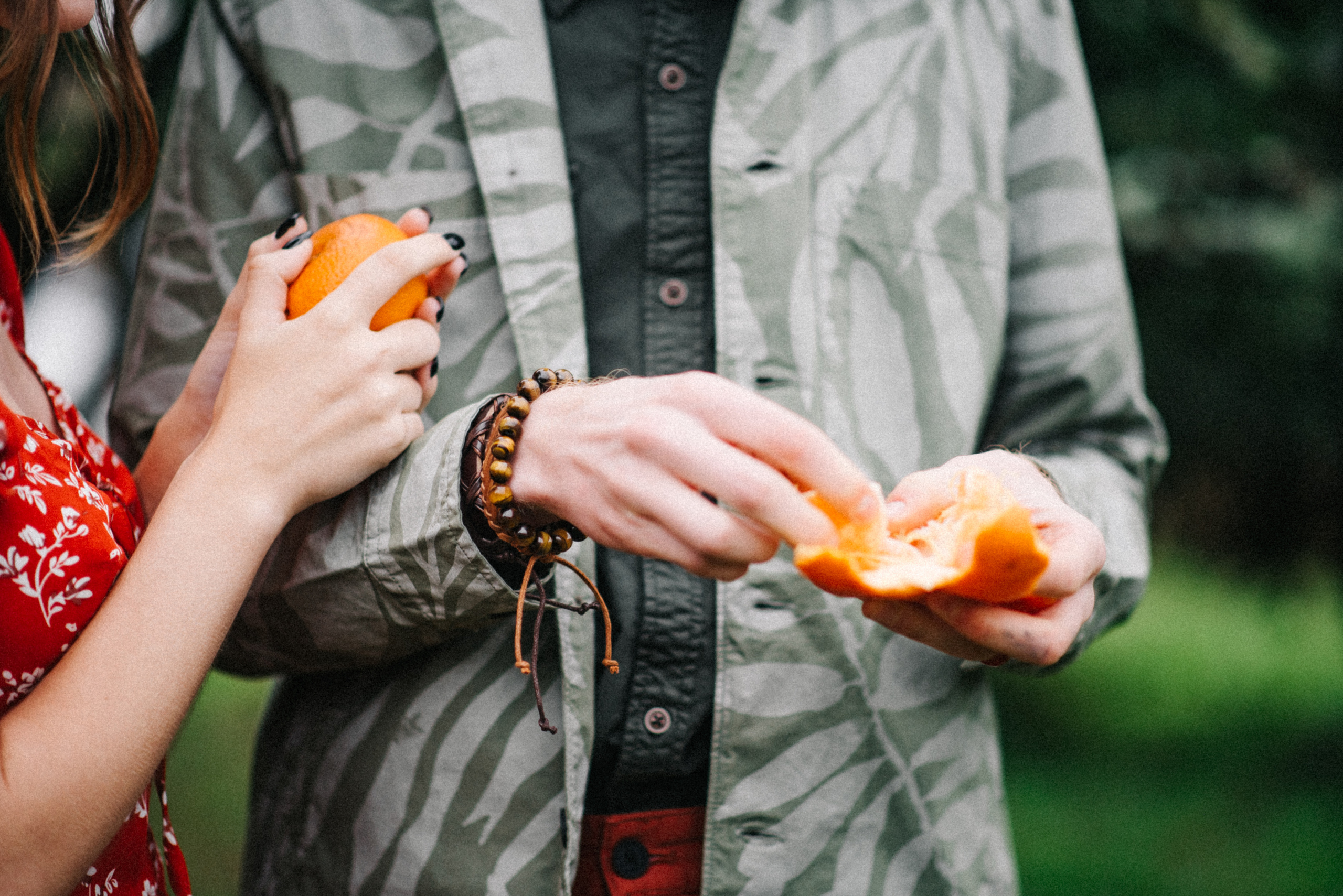 Фотосессия Love story в мандариновом саду. Софья и Арсений