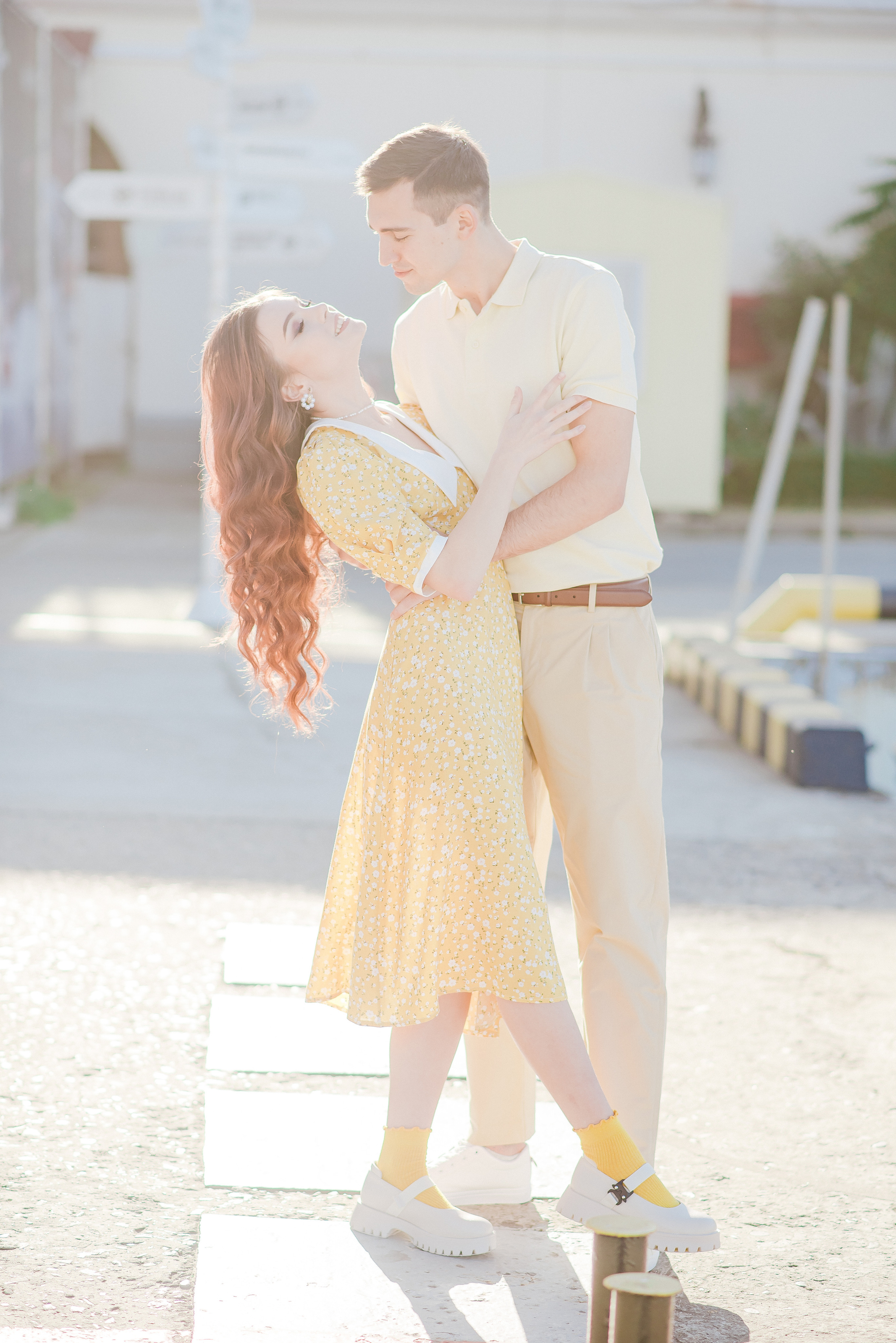 Love story фотосессия. Морской порт Сочи. Дарья и Юрий