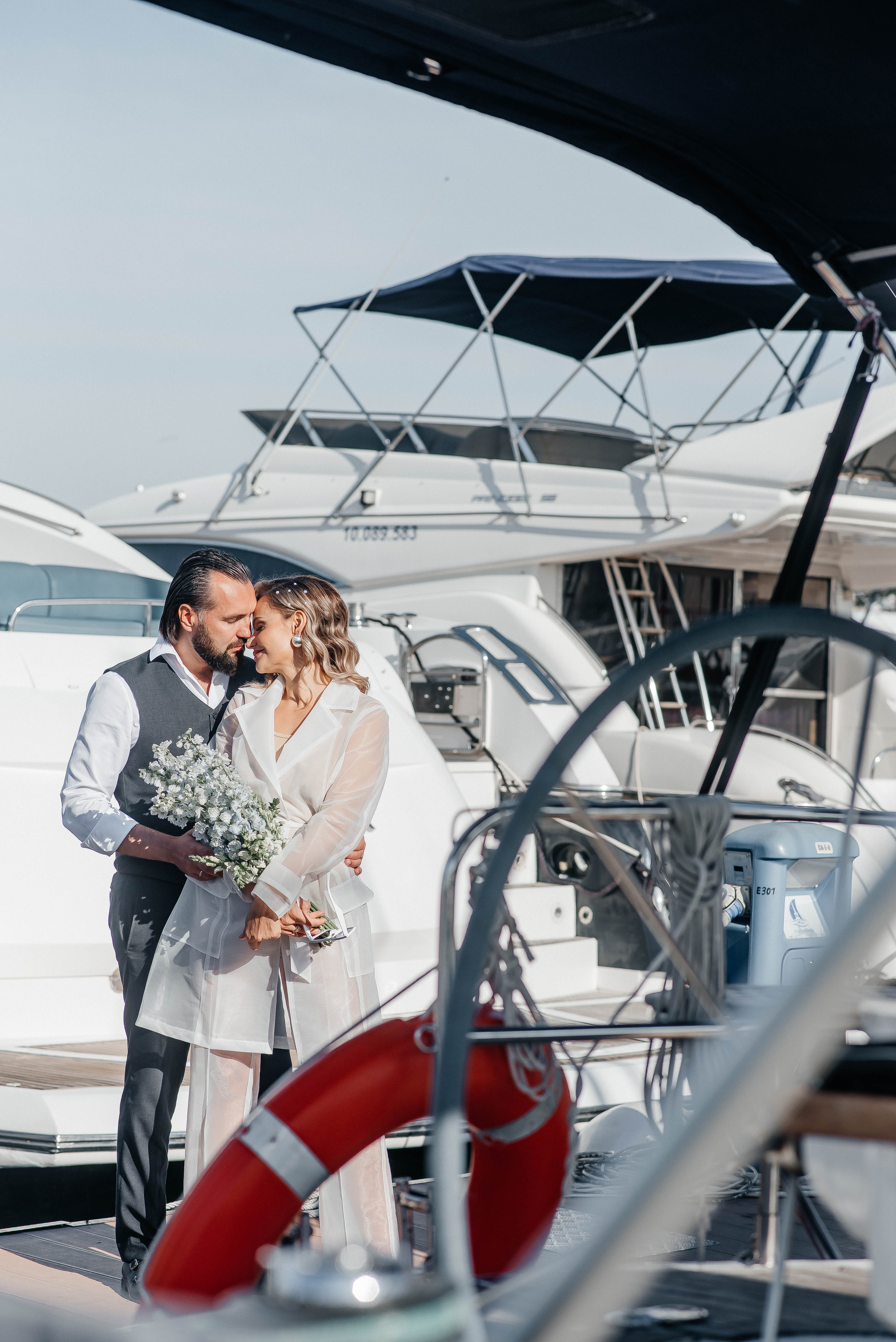 Свадебная фотосессия на яхте — Татьяна и Иван