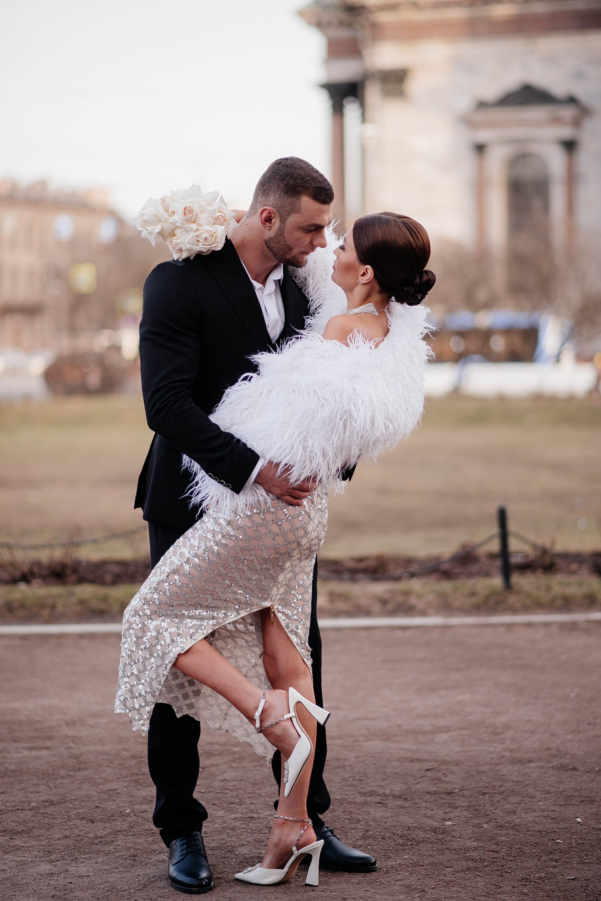Свадебная фотосессия в отеле «Дворец Трезини», Санкт-Петербург — Дарья и Максим