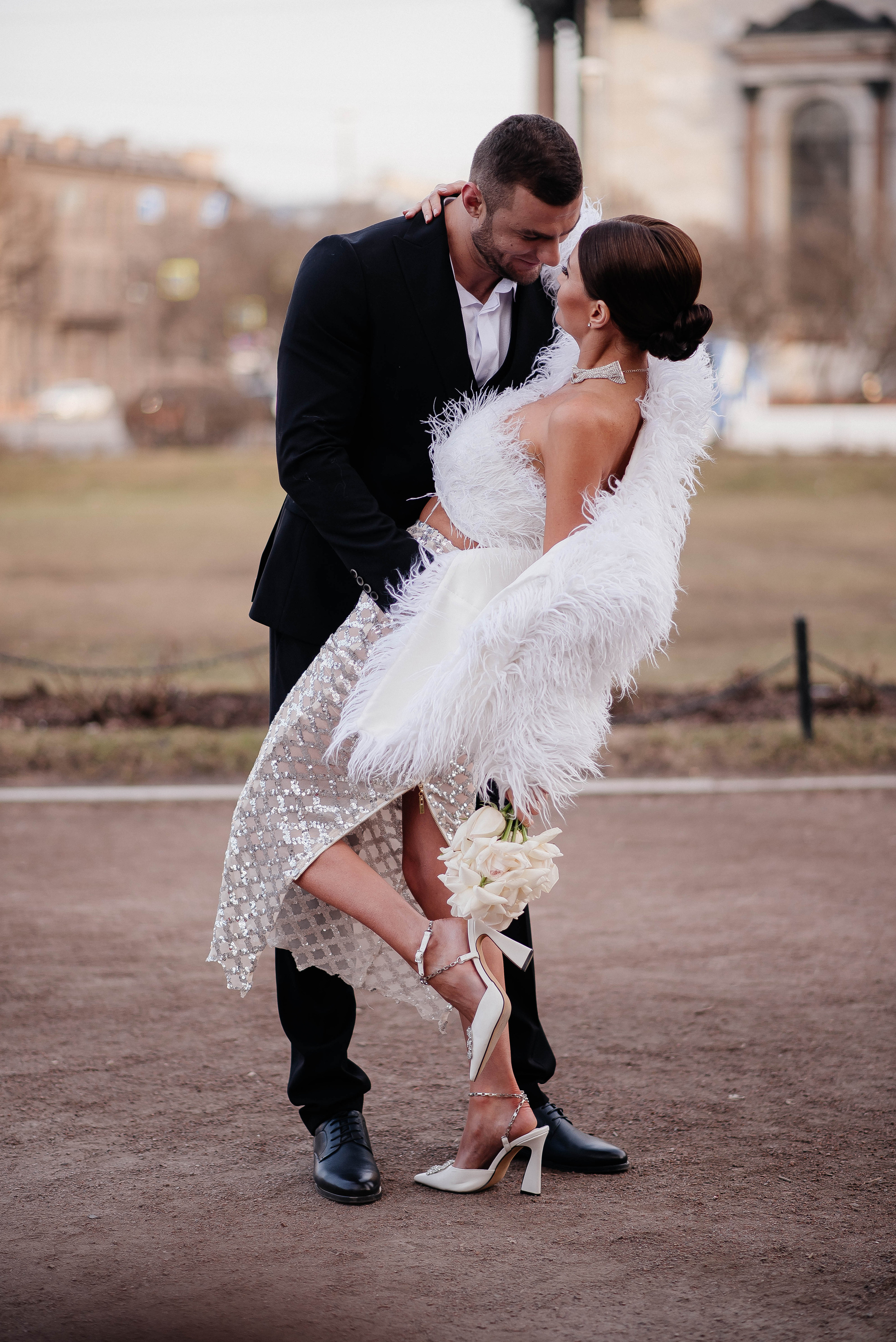 Свадебная фотосессия в отеле «Дворец Трезини», Санкт-Петербург — Дарья и Максим