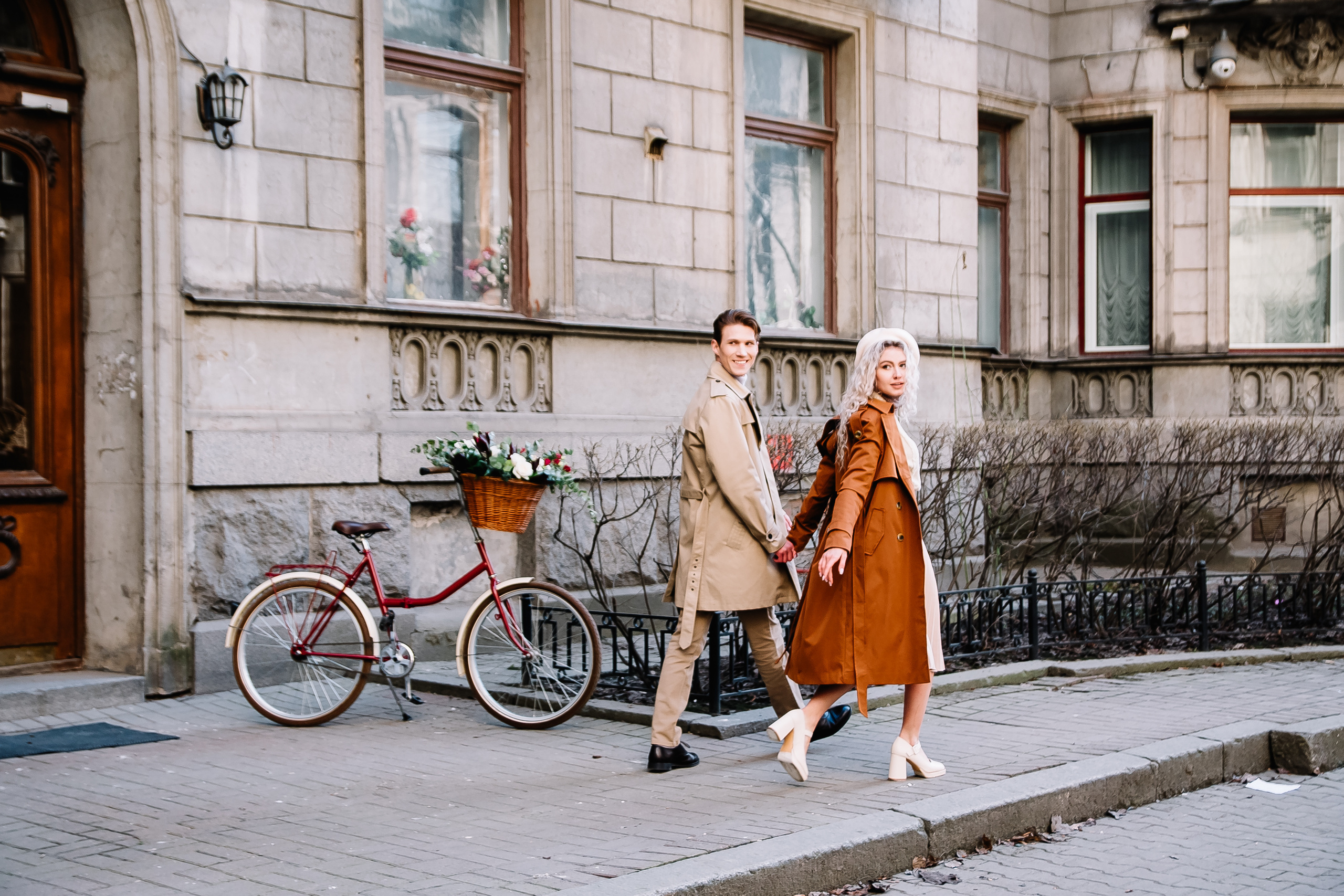 Фотосессия с велосипедом — Love story Анна и Василий