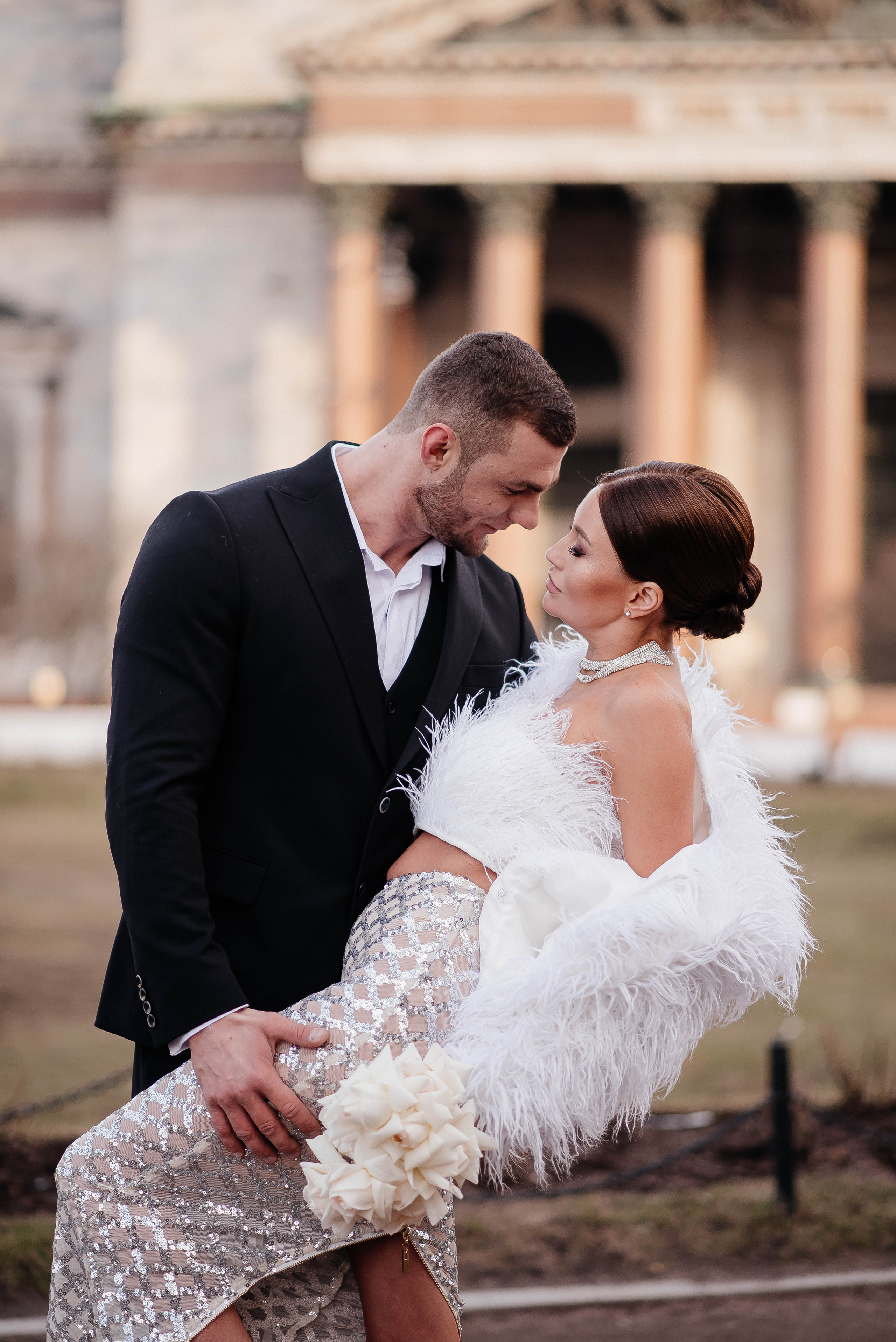 Свадебная фотосессия в отеле «Дворец Трезини», Санкт-Петербург — Дарья и Максим