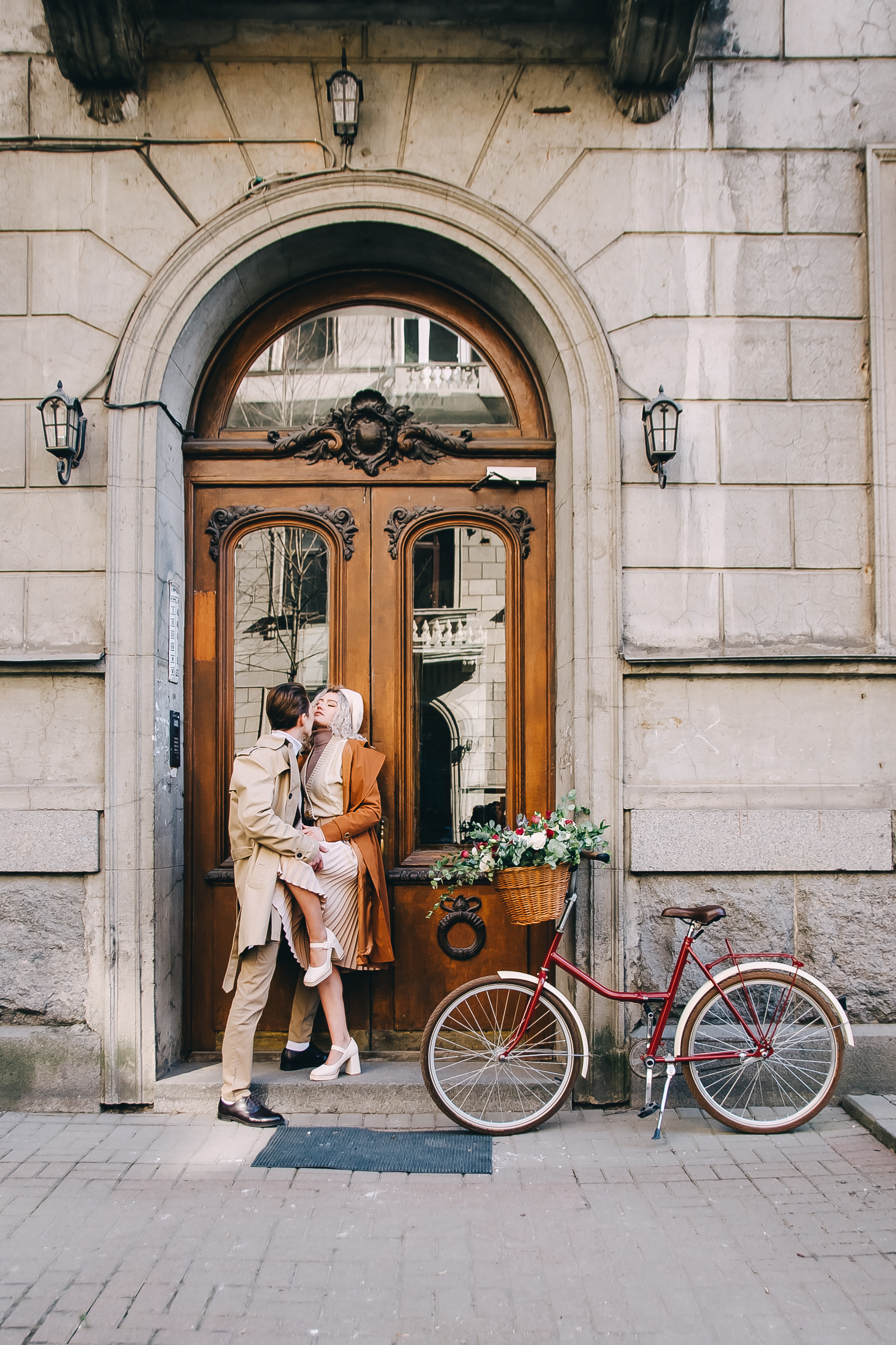 Фотосессия с велосипедом — Love story Анна и Василий