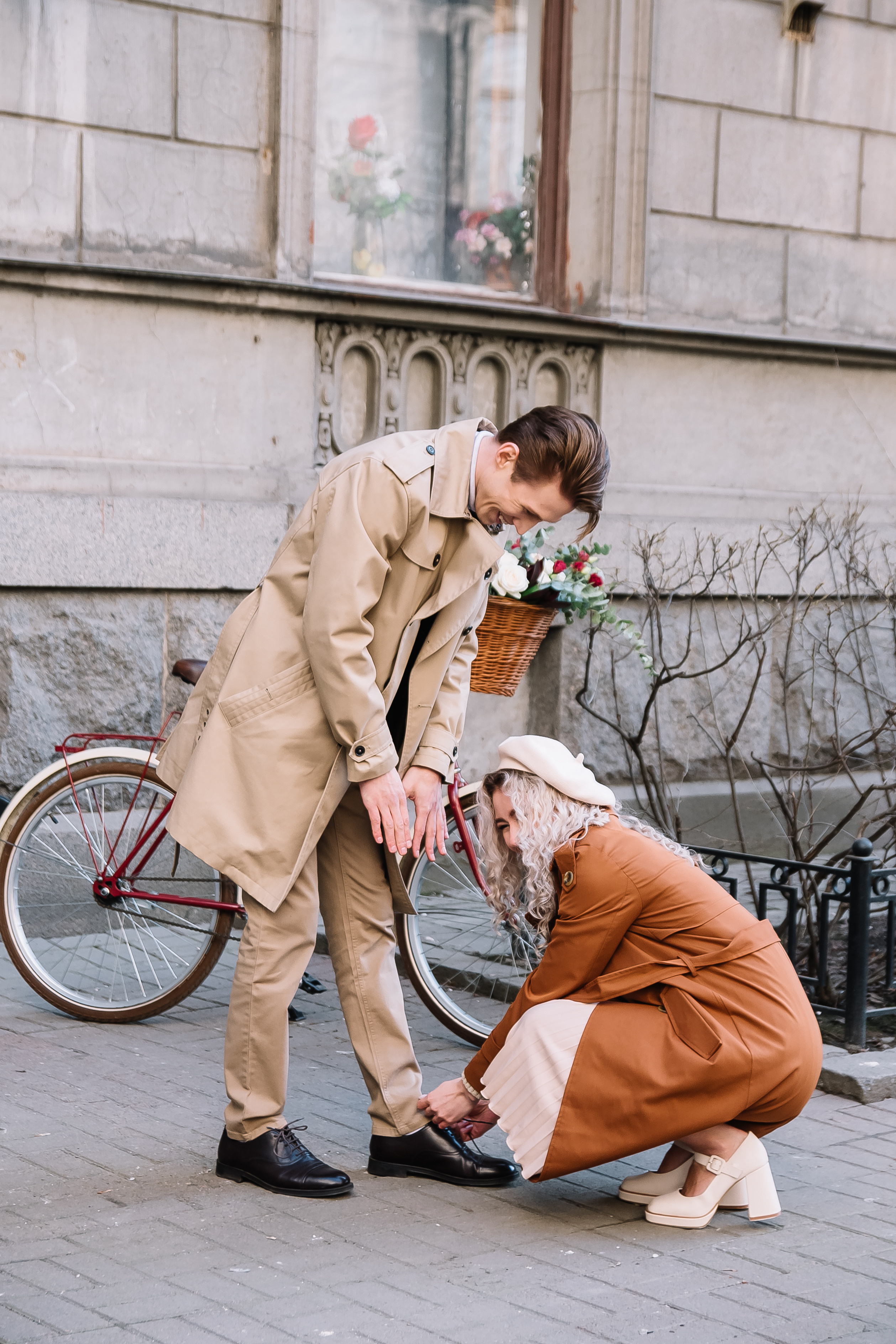 Фотосессия с велосипедом — Love story Анна и Василий