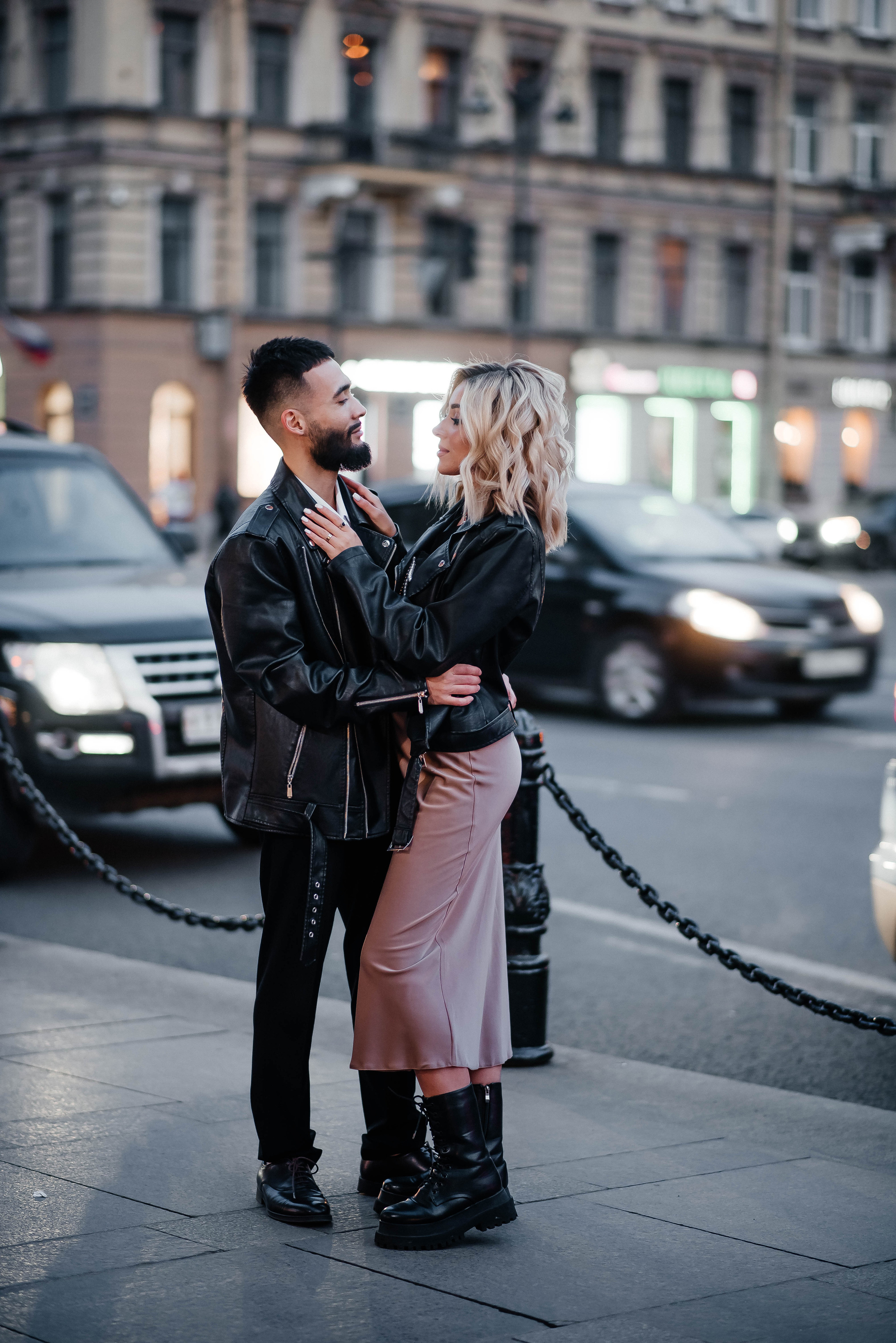 Прогулка Love story по ночному городу — фотосессия Виктория и Фрэнк