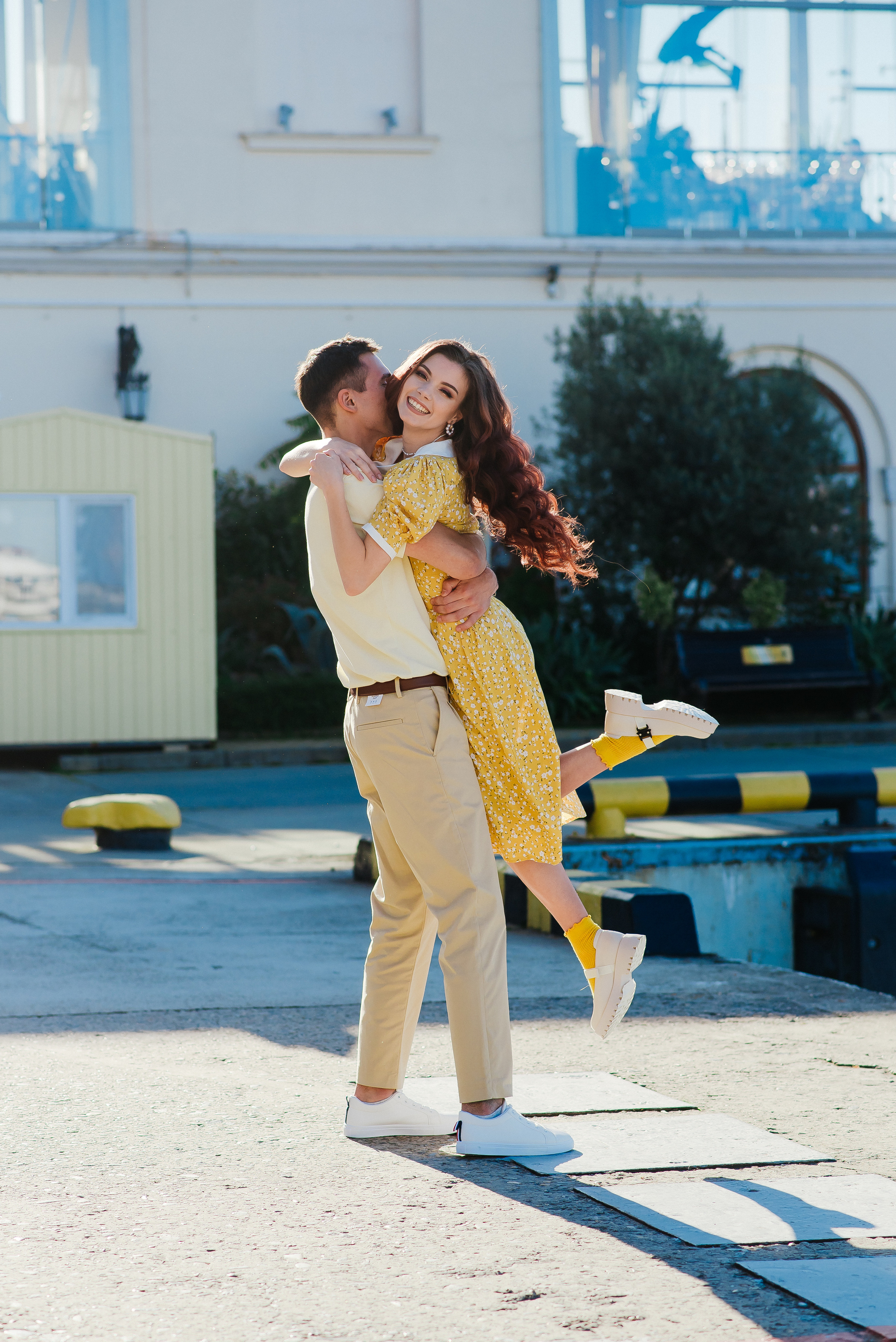 Love story фотосессия. Морской порт Сочи. Дарья и Юрий