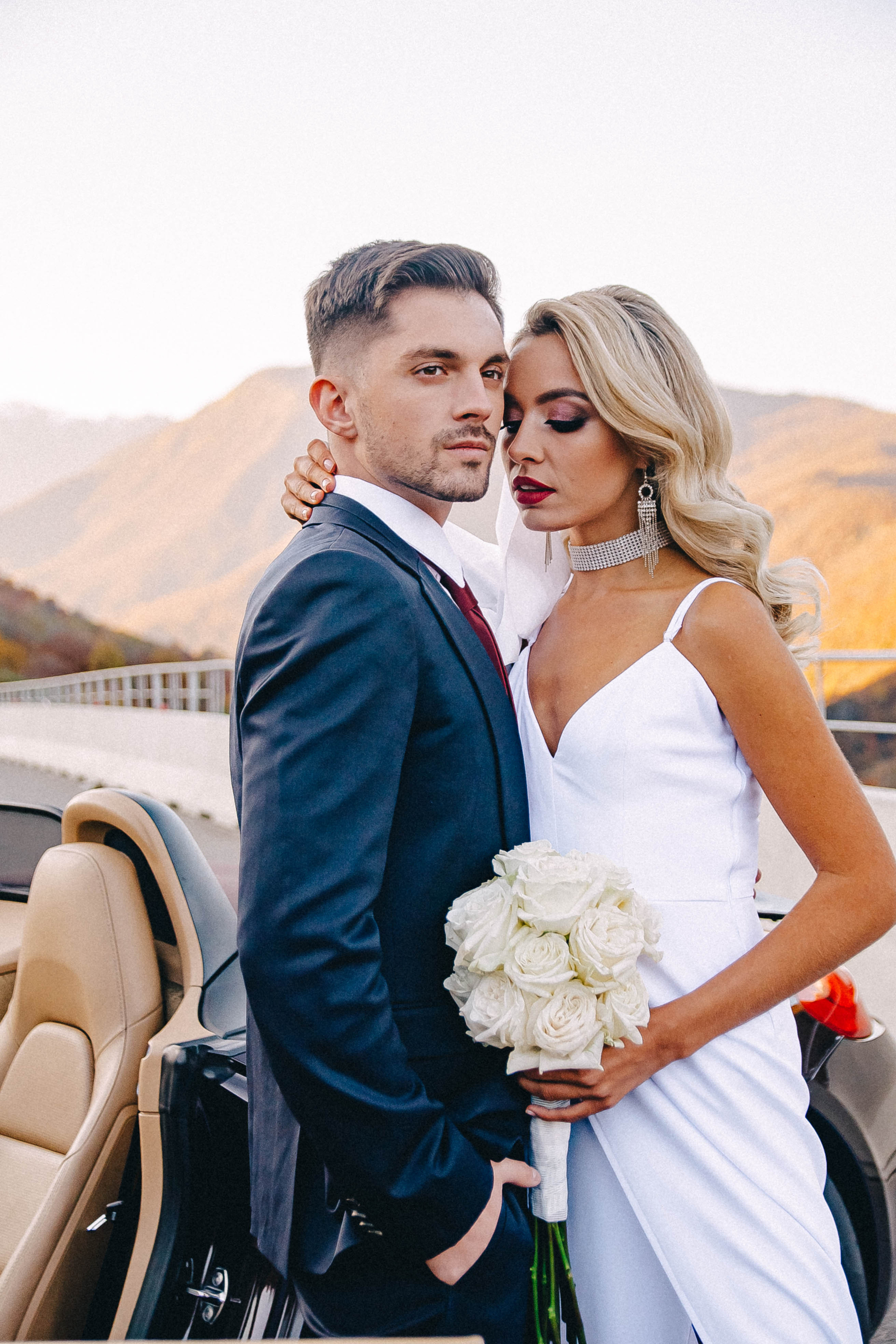 Свадебная съёмка в горах Роза Хутор — Анастасия и Денис