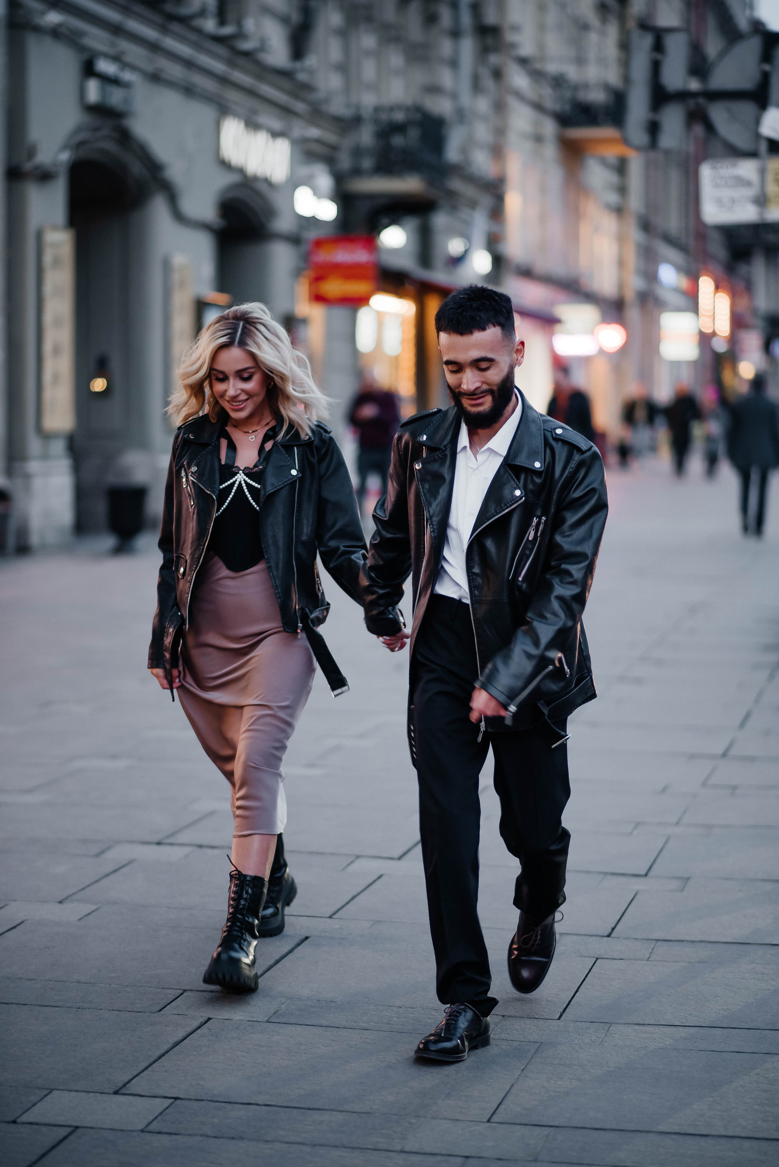 Прогулка Love story по ночному городу — фотосессия Виктория и Фрэнк