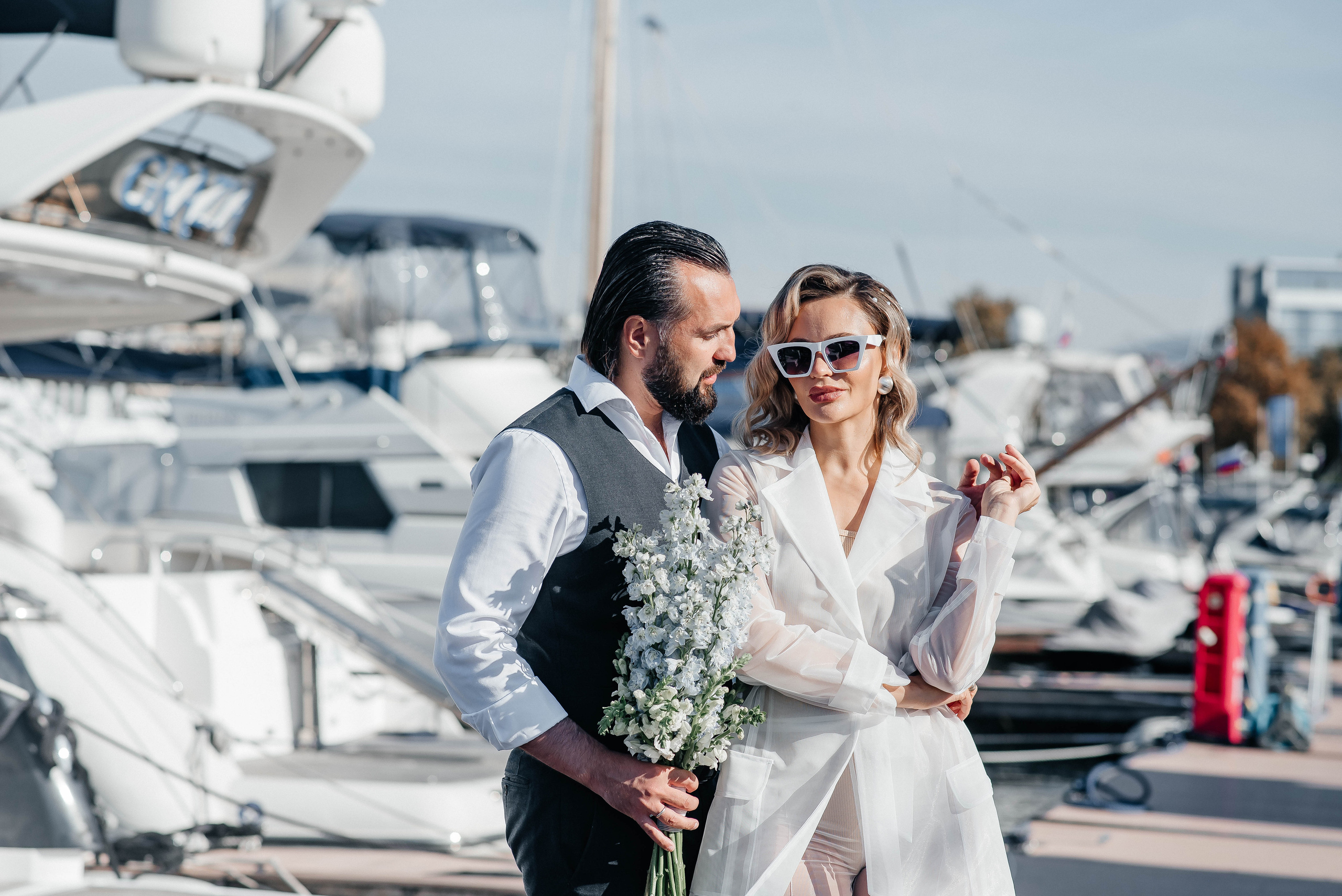 Свадебная фотосессия на яхте — Татьяна и Иван