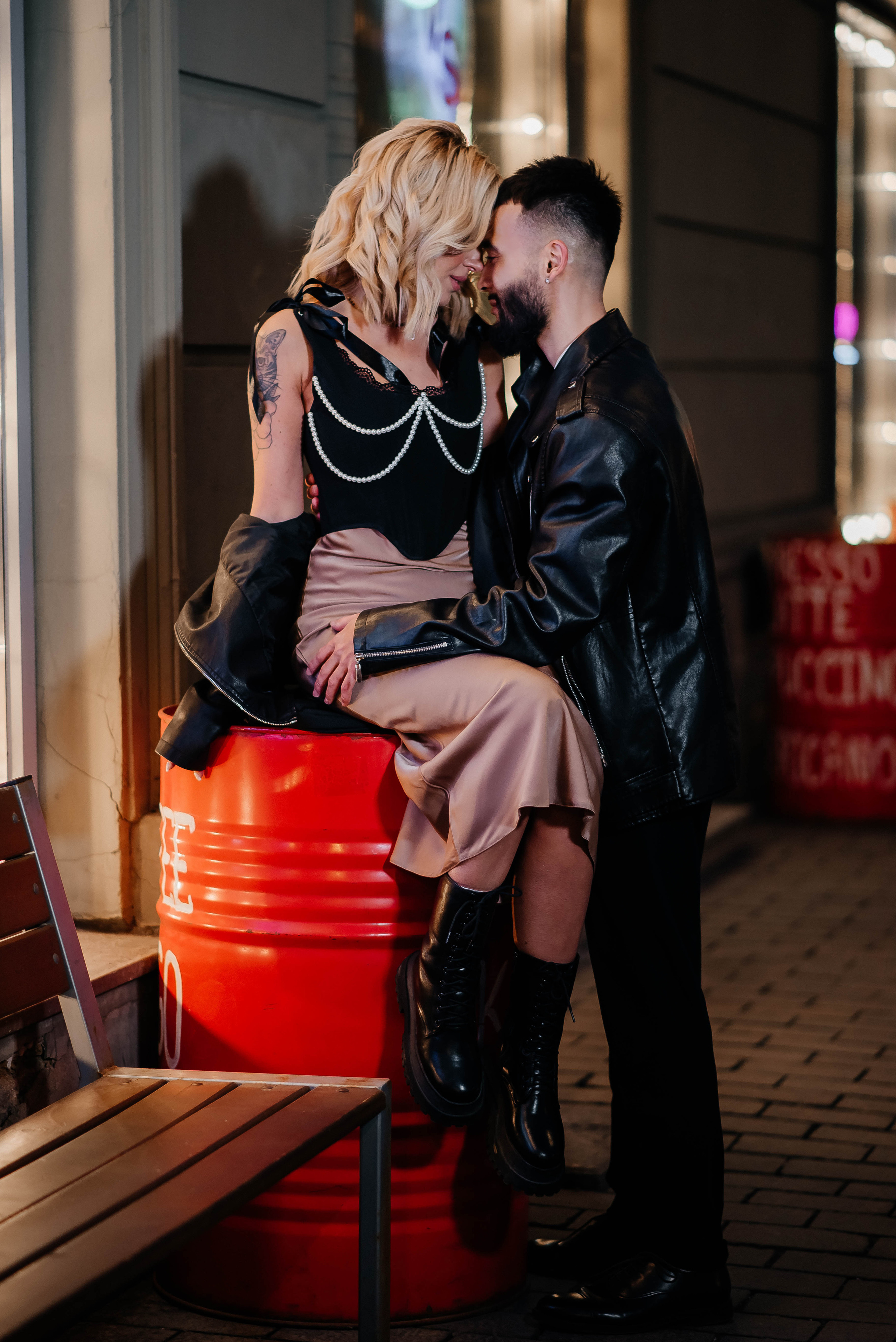 Прогулка Love story по ночному городу — фотосессия Виктория и Фрэнк